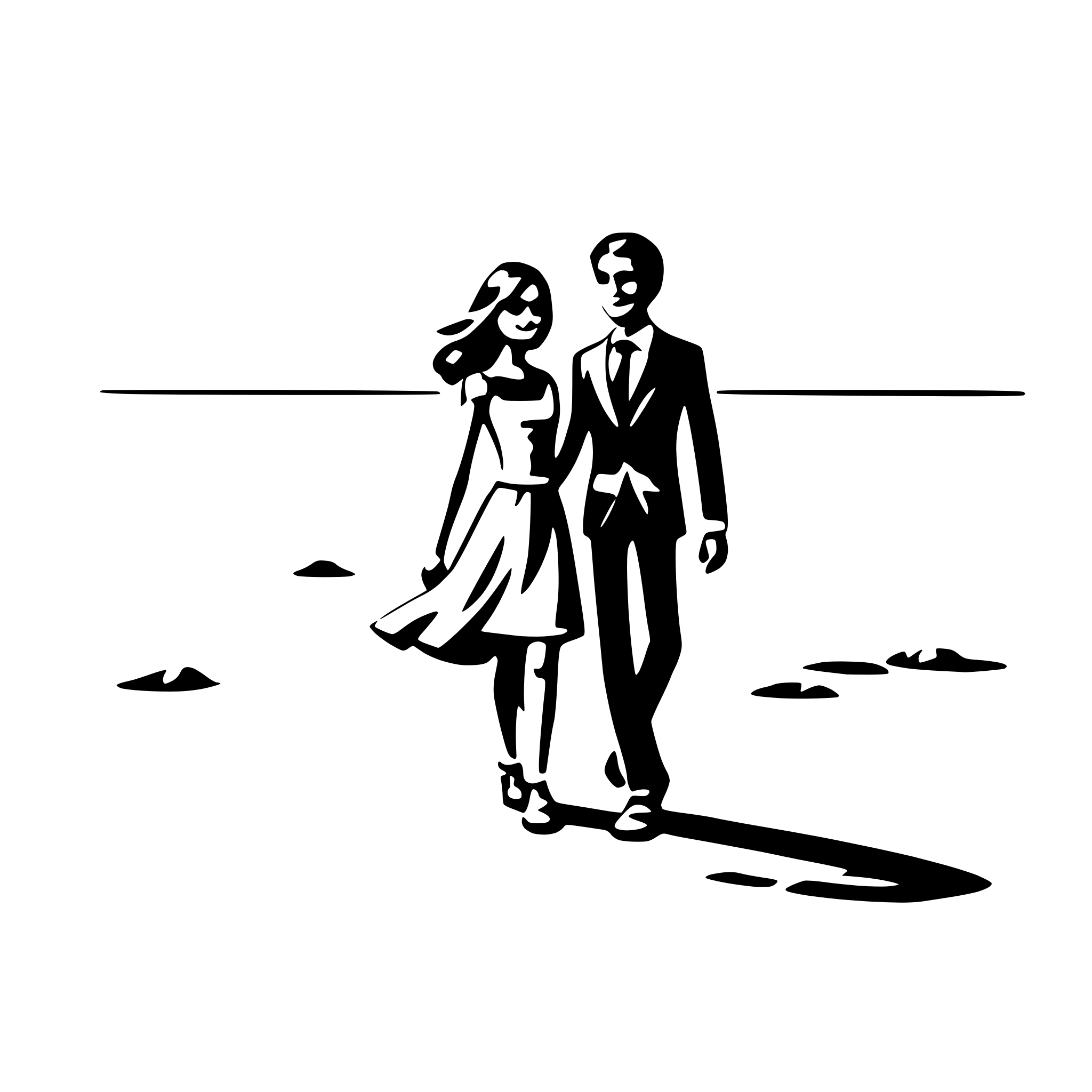 AI-generated SVG of 'romantic beach walk'