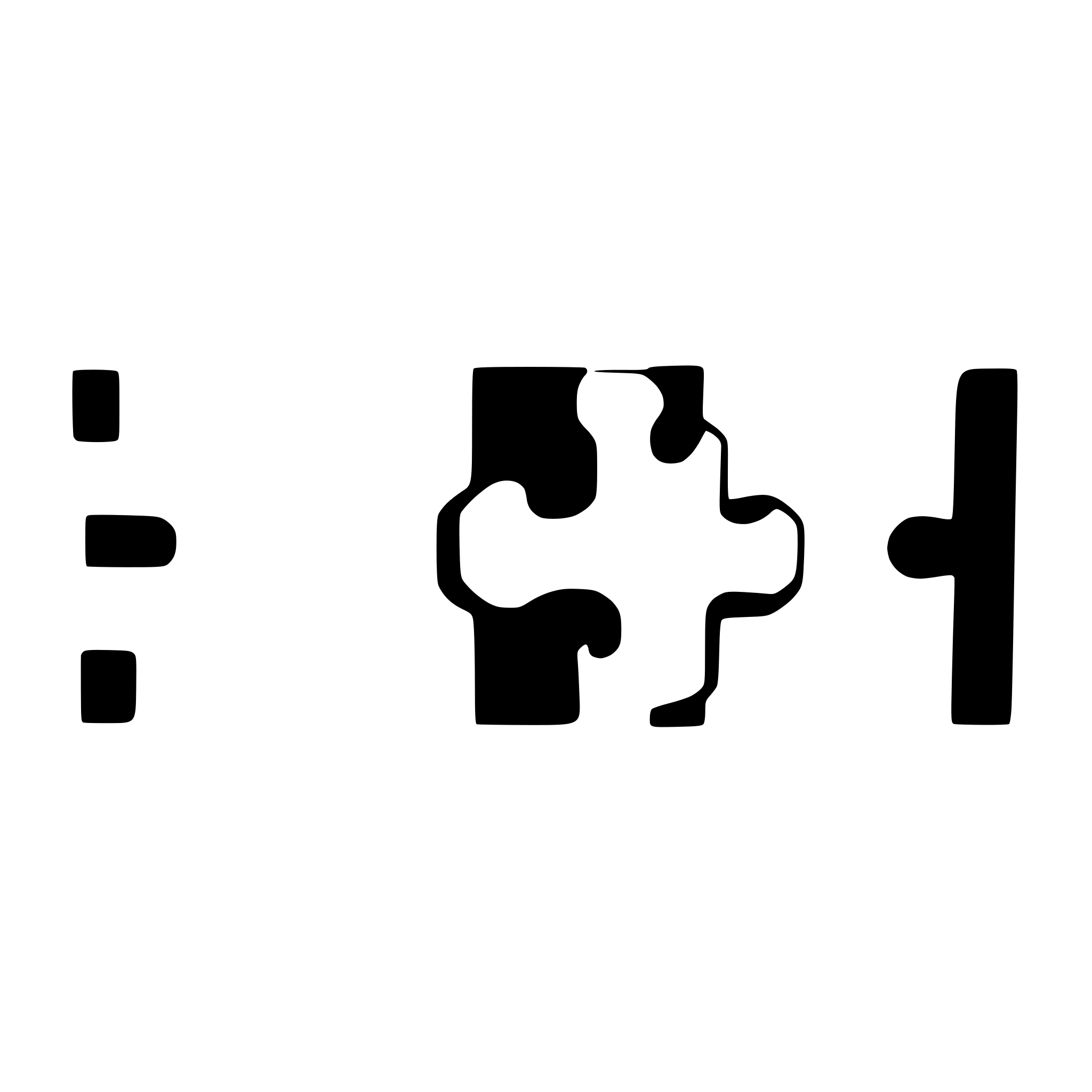 AI-generated SVG of a 2 black puzzle pieces that fit together, transparent background
