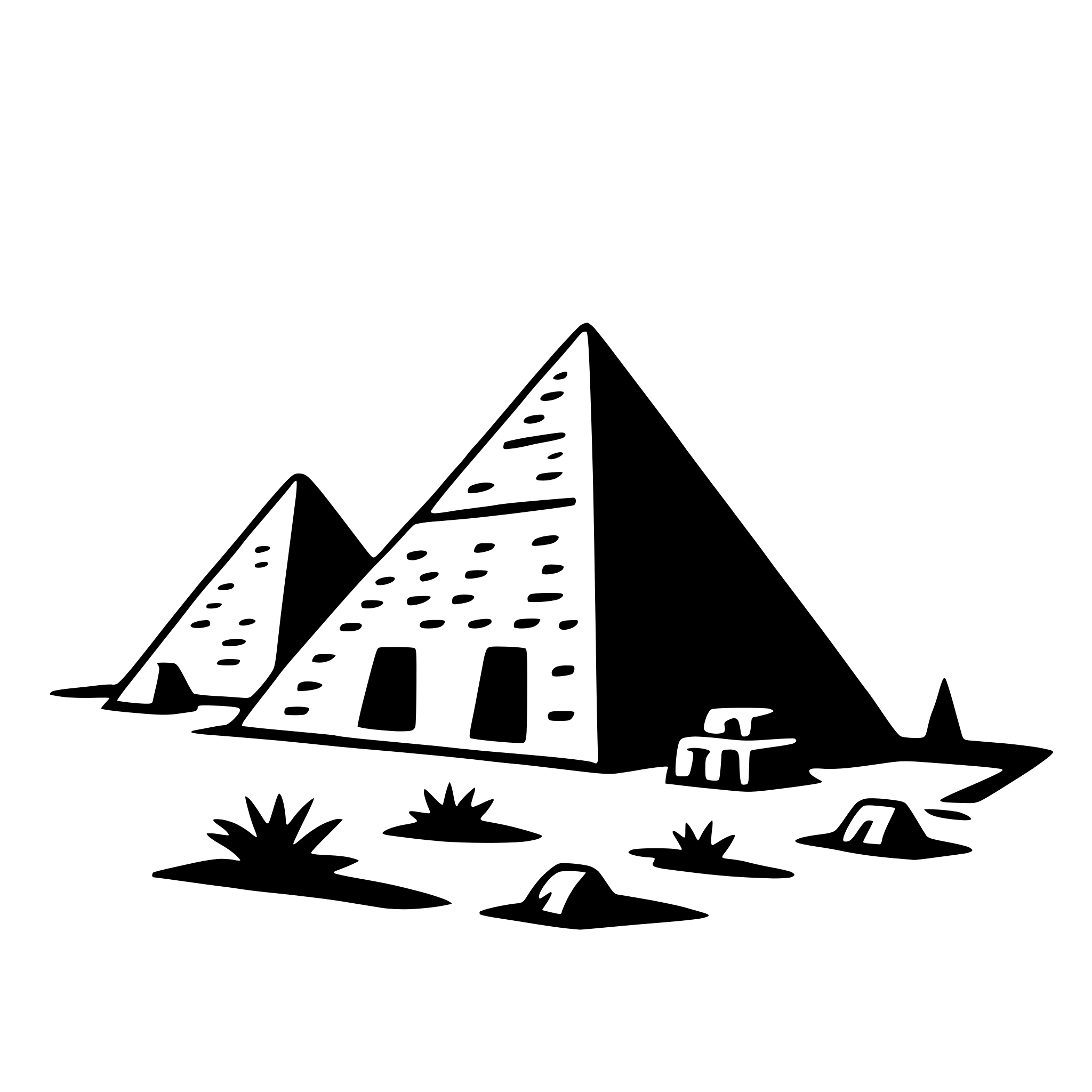 AI-generated SVG of 'pyramids of giza'