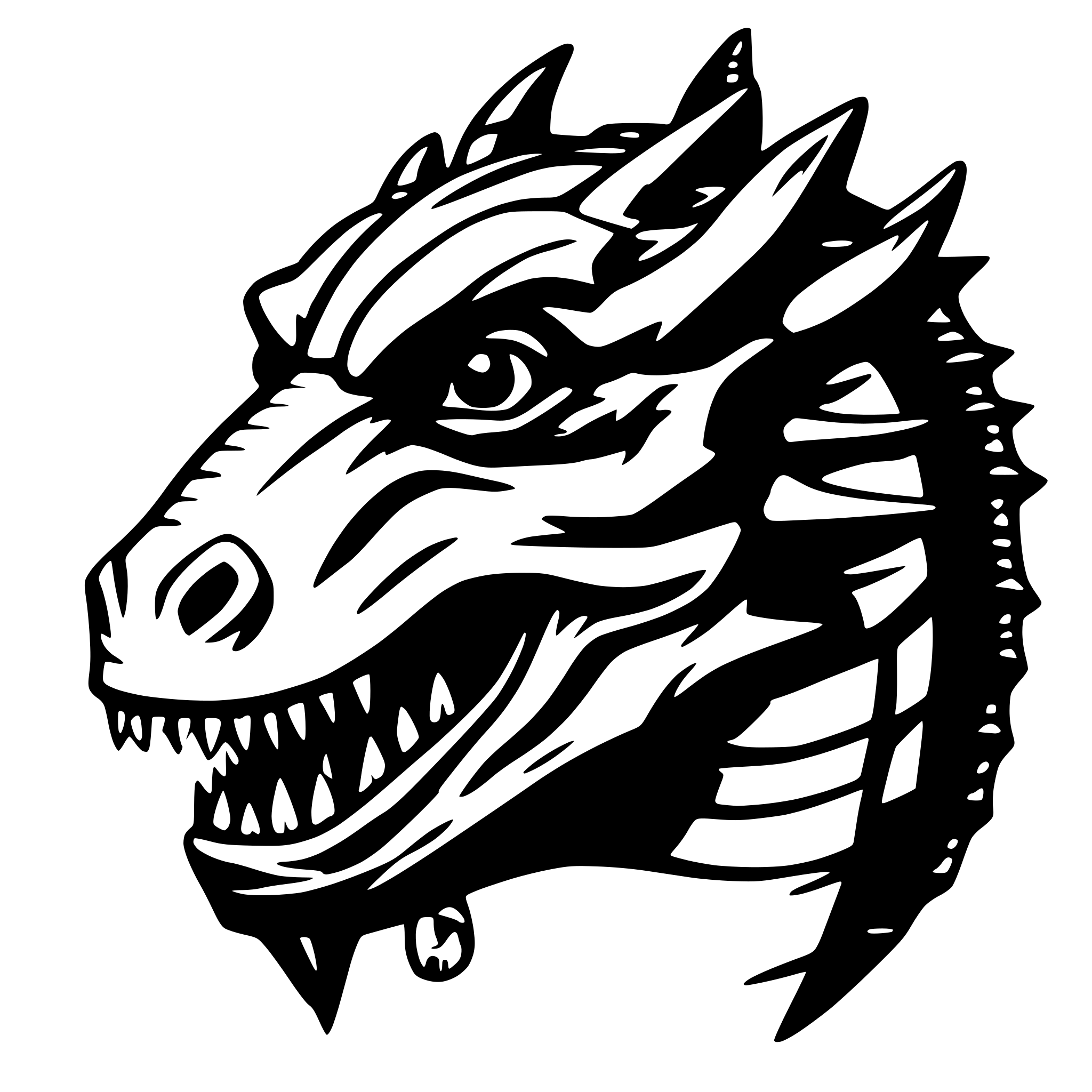 AI-generated SVG of 'dnd draconid'