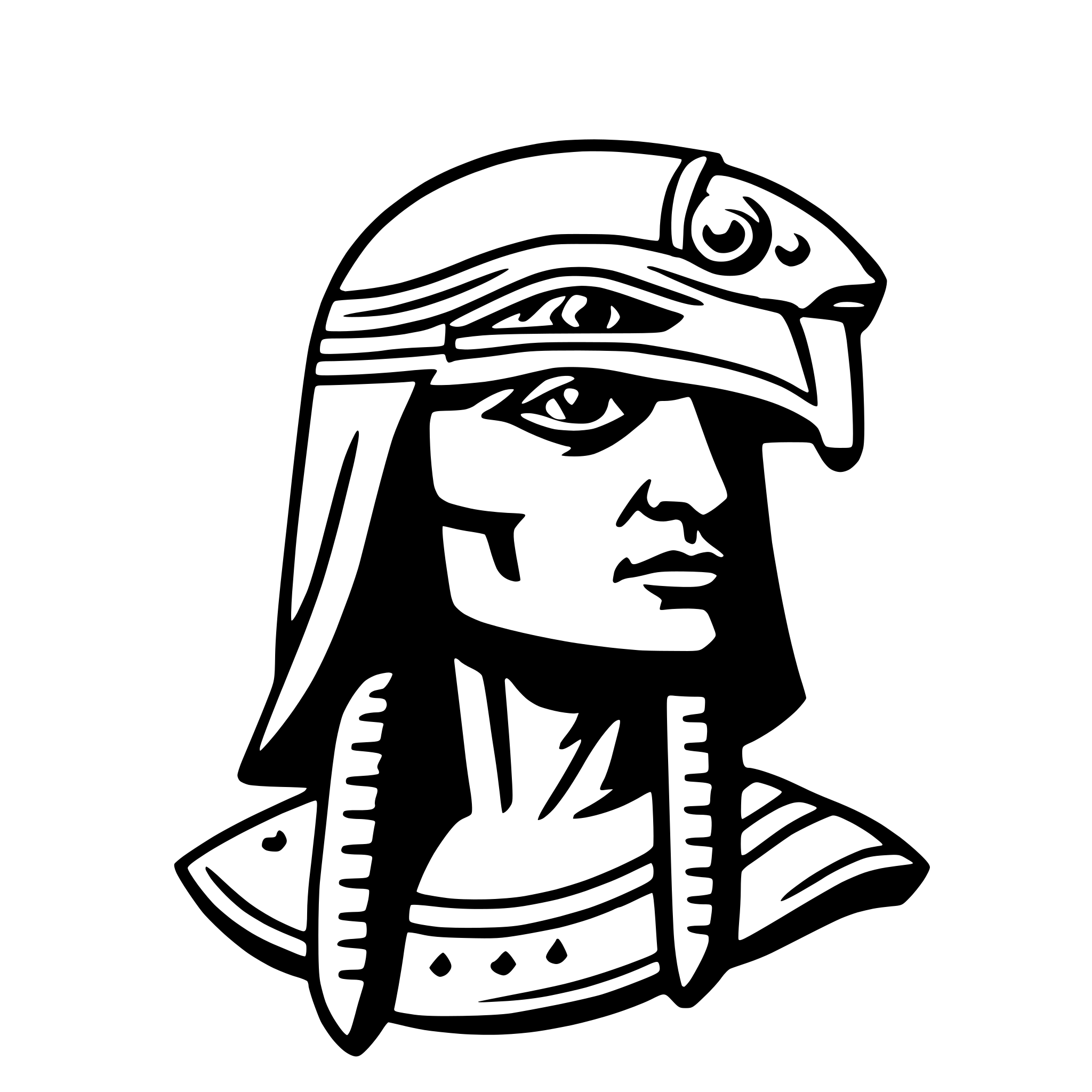 AI-generated SVG of a horus