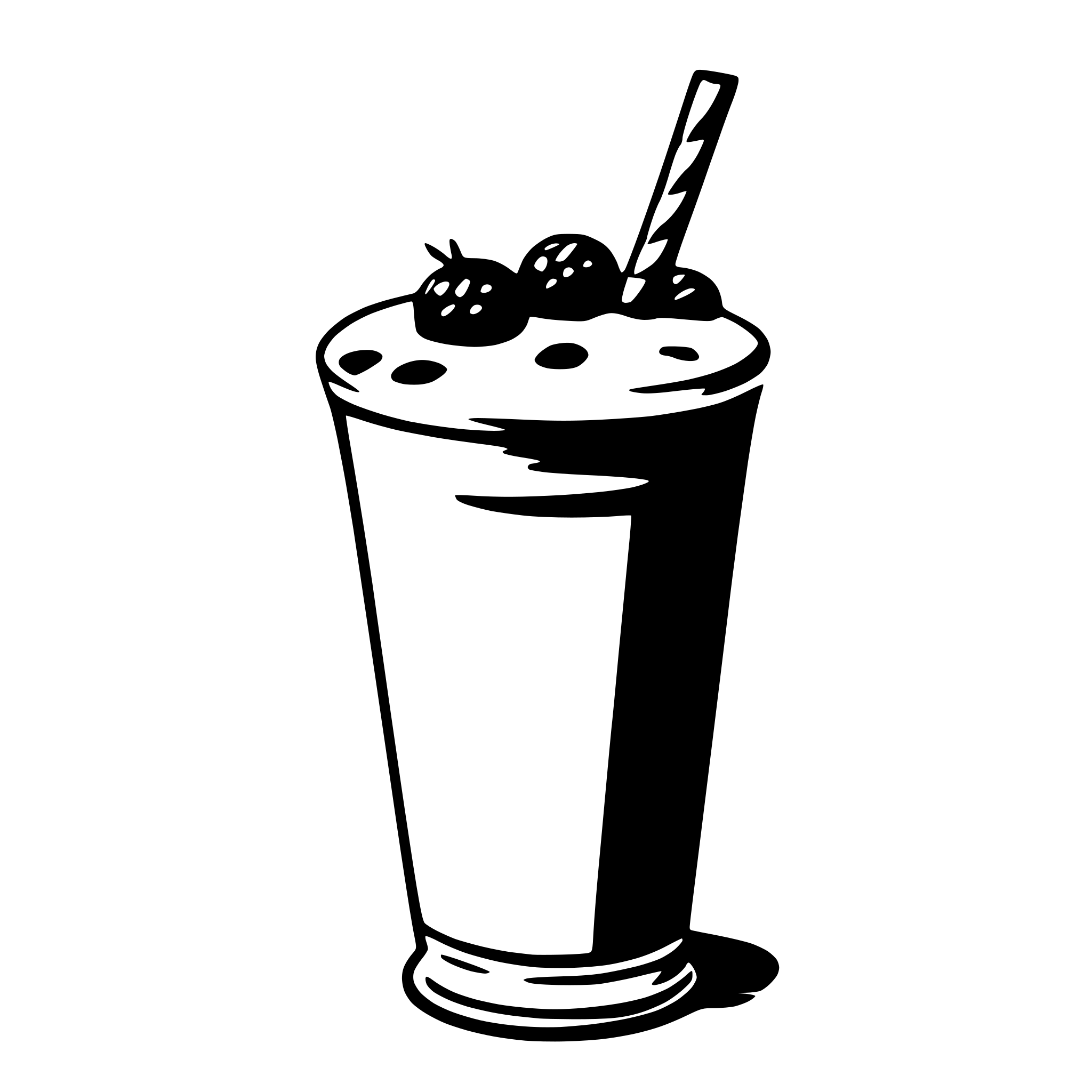AI-generated SVG of a milkshake