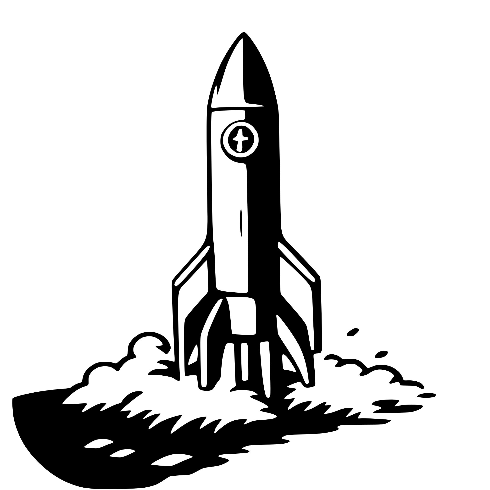 AI-generated SVG of a rocket