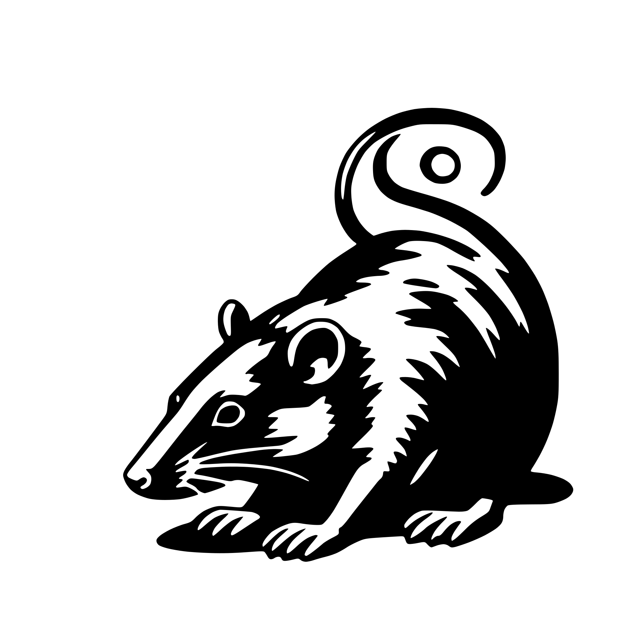 AI-generated SVG of a rat