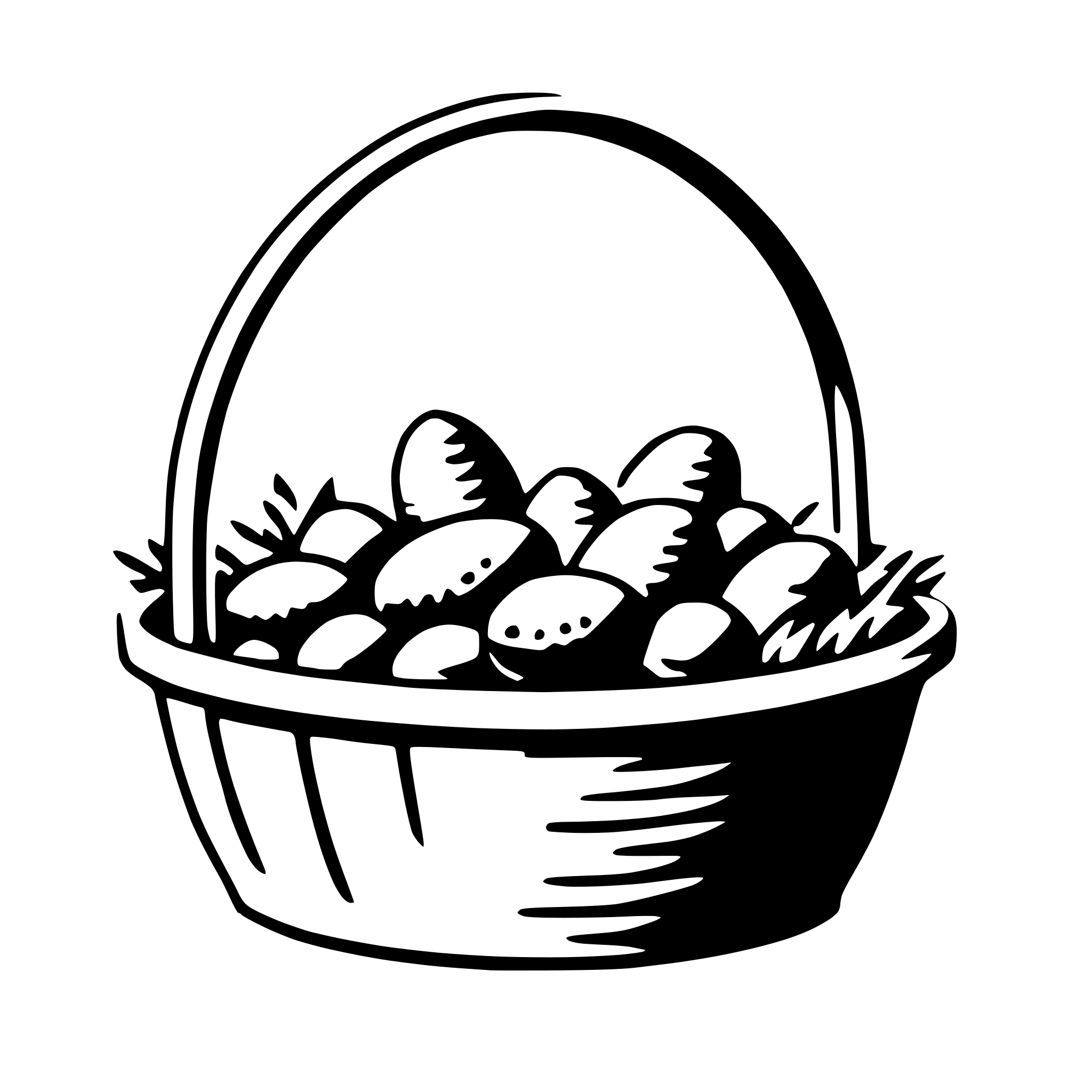 AI-generated SVG of 'easter basket'