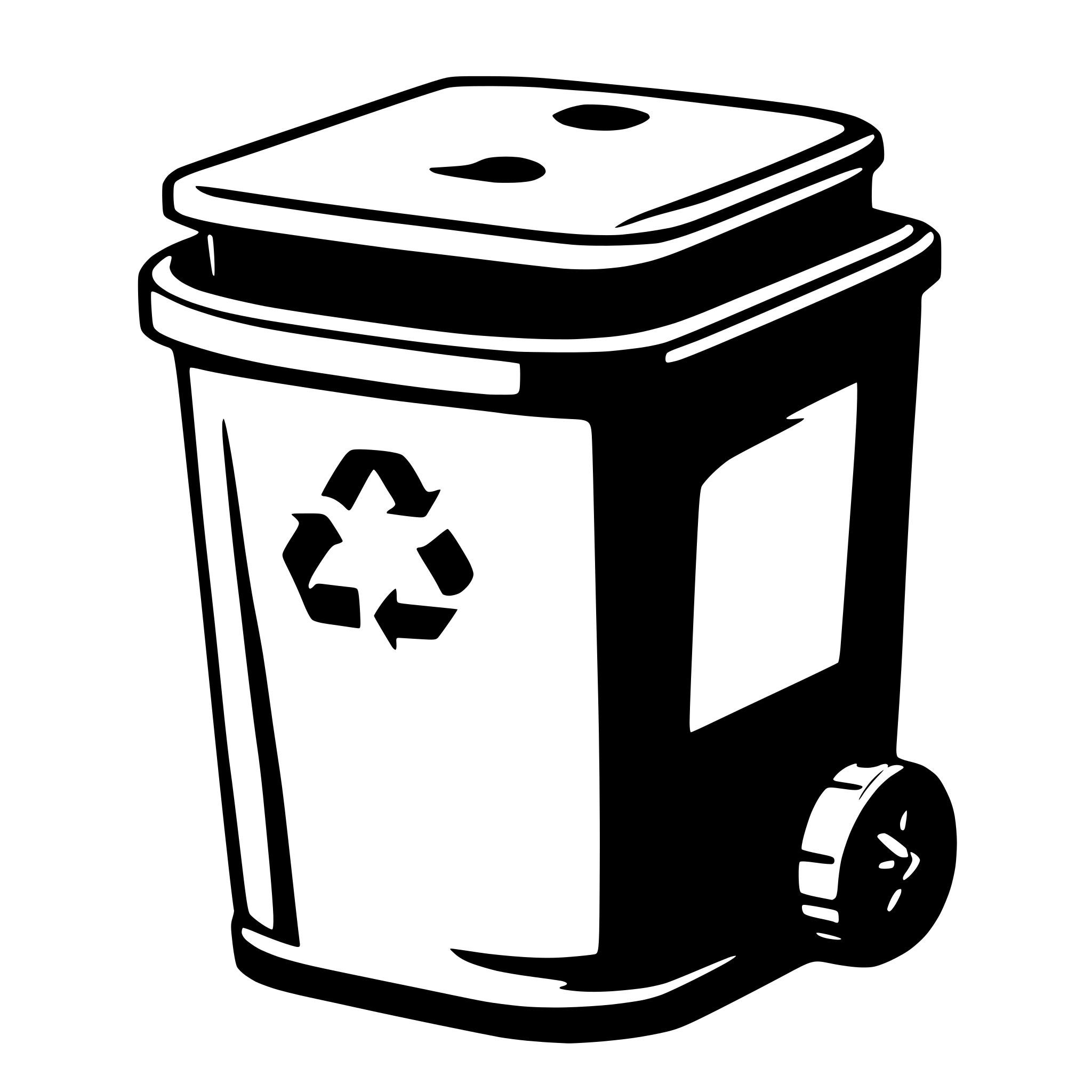 AI-generated SVG of 'bin recycle nice'