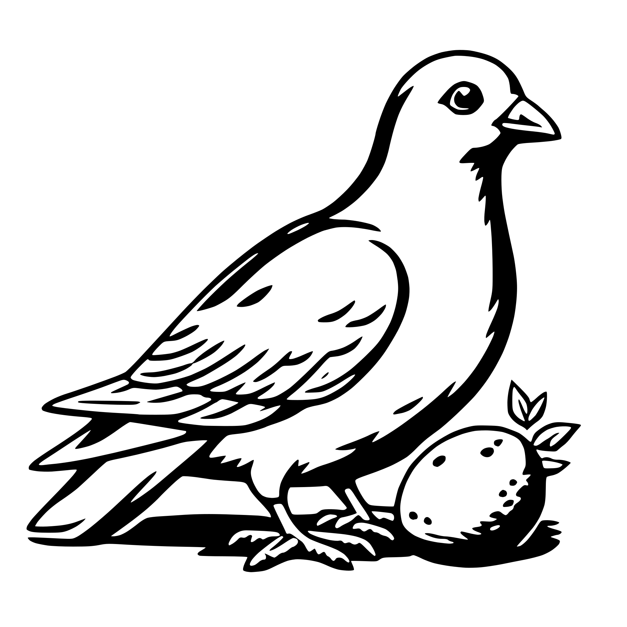 AI-generated SVG of 'easter dove'