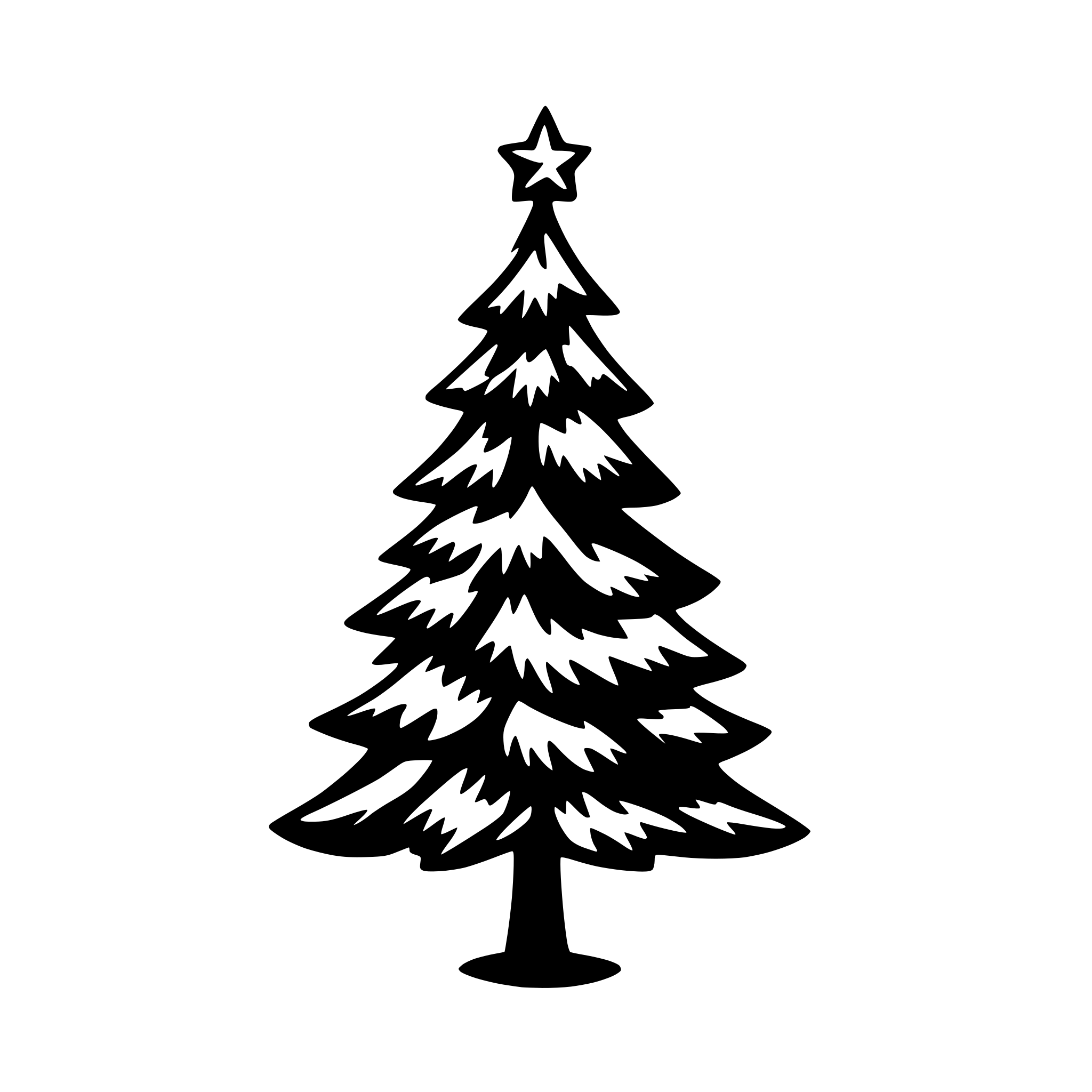 AI-generated SVG of 'christmas tree'