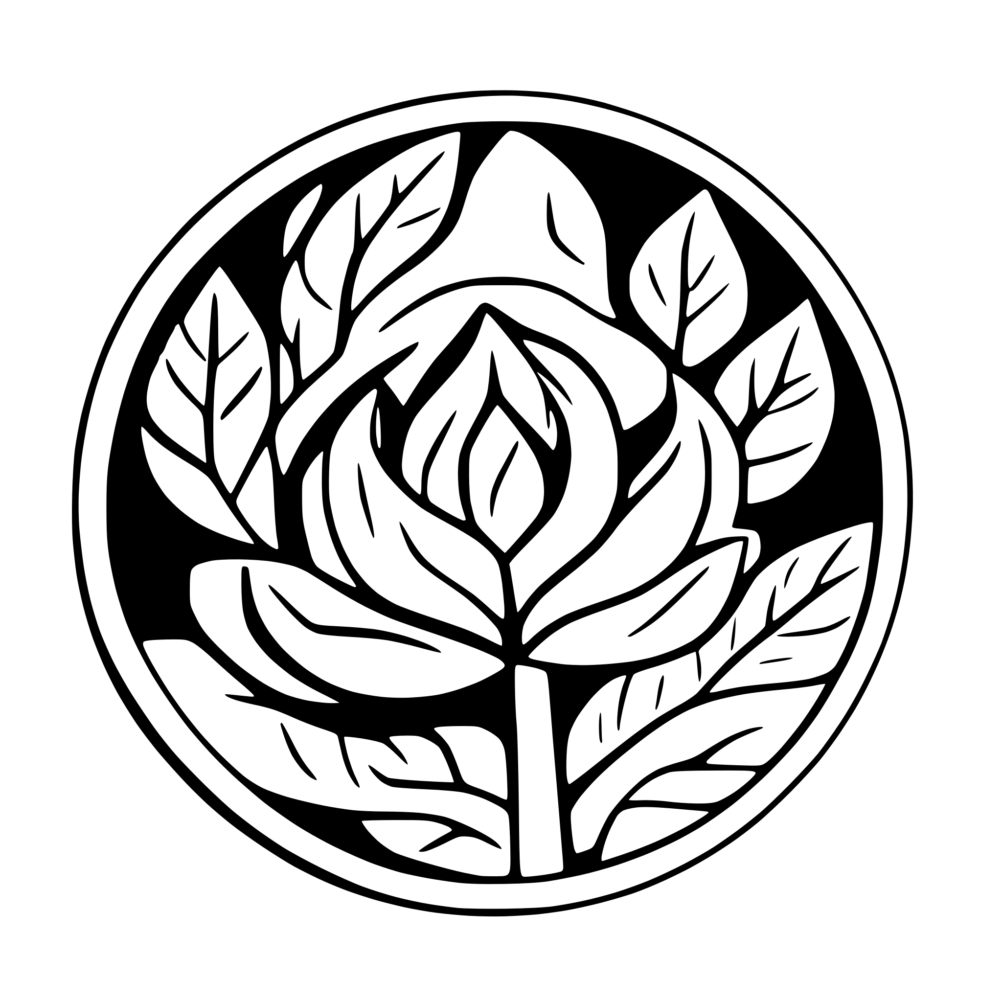 AI-generated SVG of a icon that can be used for meditation website
