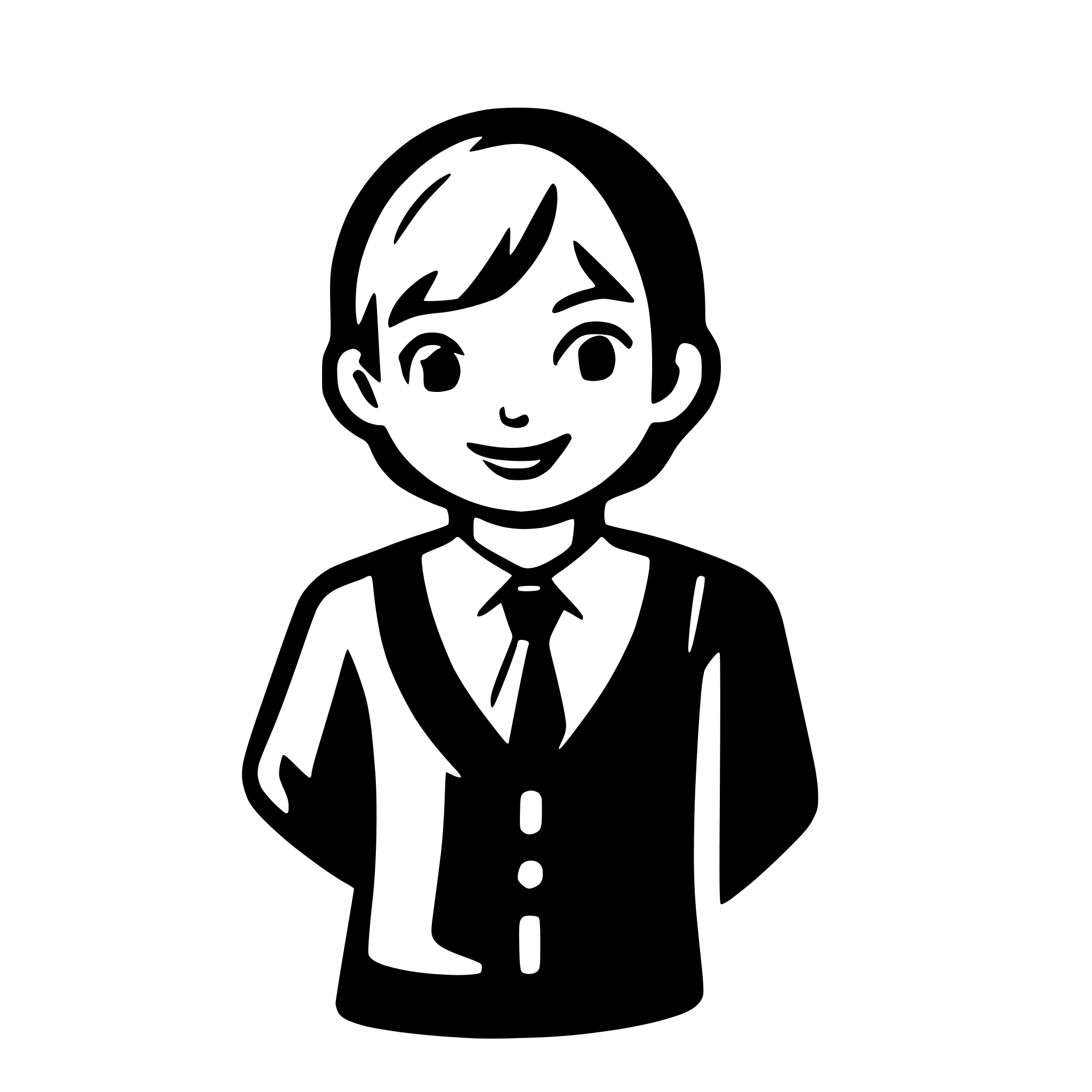 AI-generated SVG of a an icon for register a student in a boy school