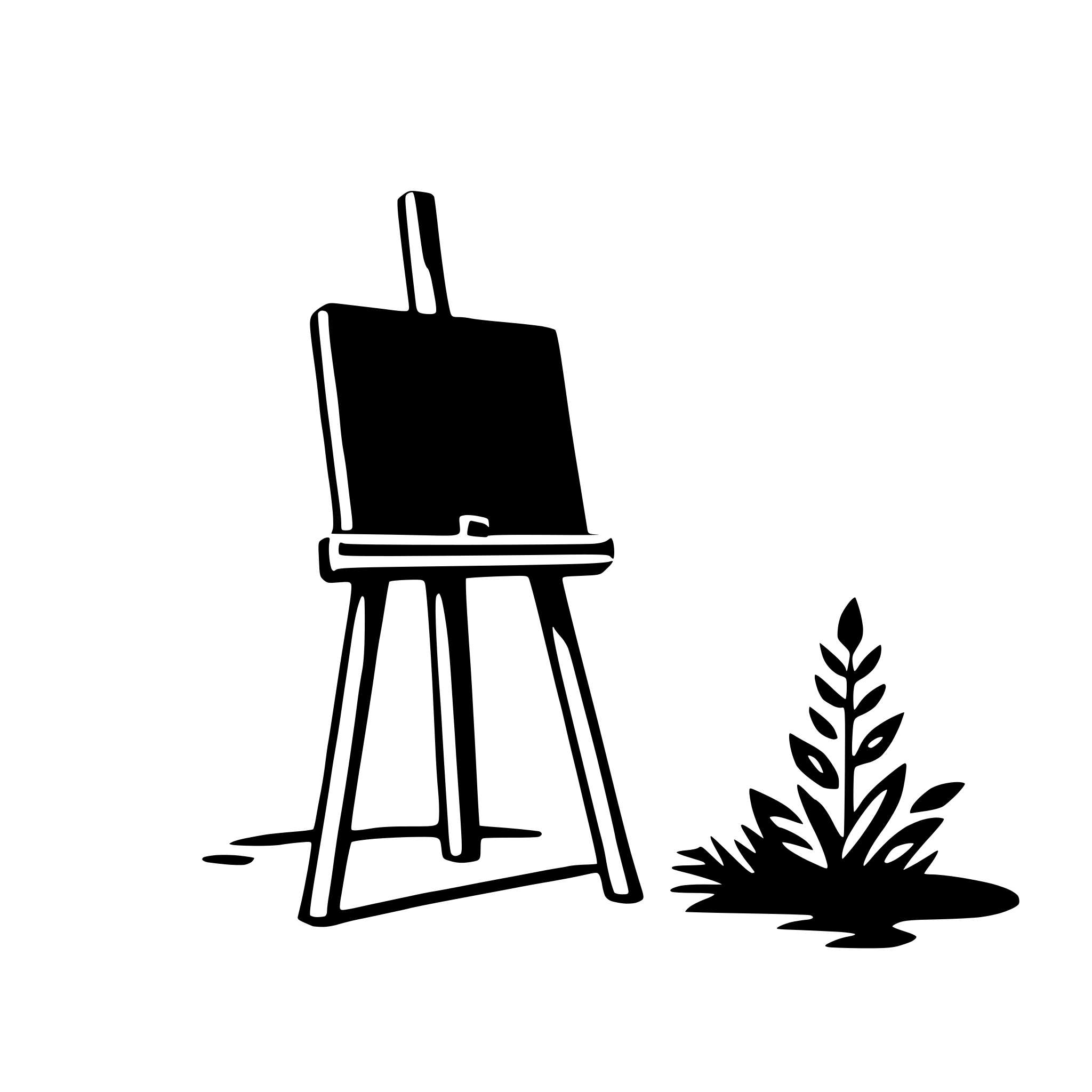 AI-generated SVG of 'easel'