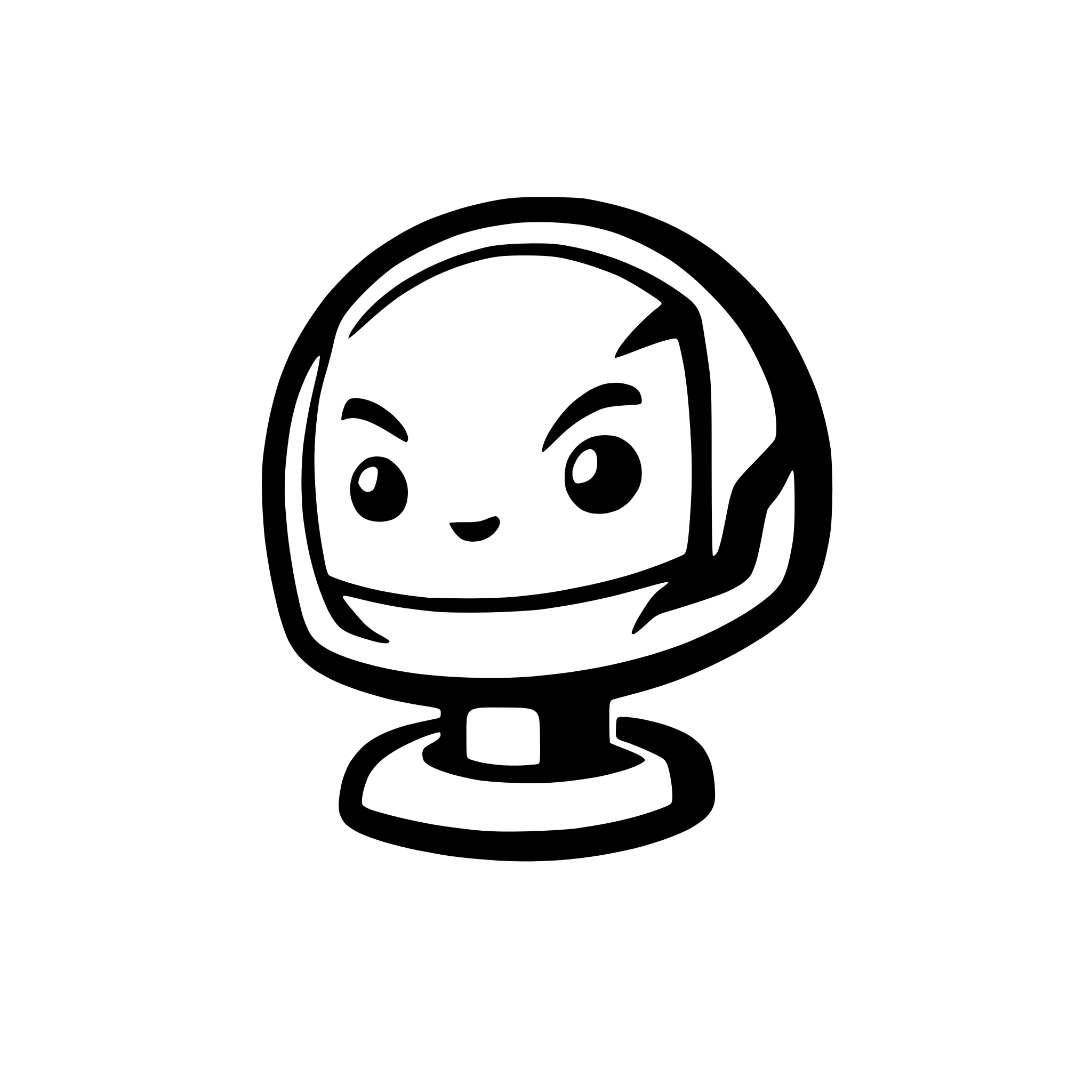 AI-generated SVG of 'robot chat cloud'
