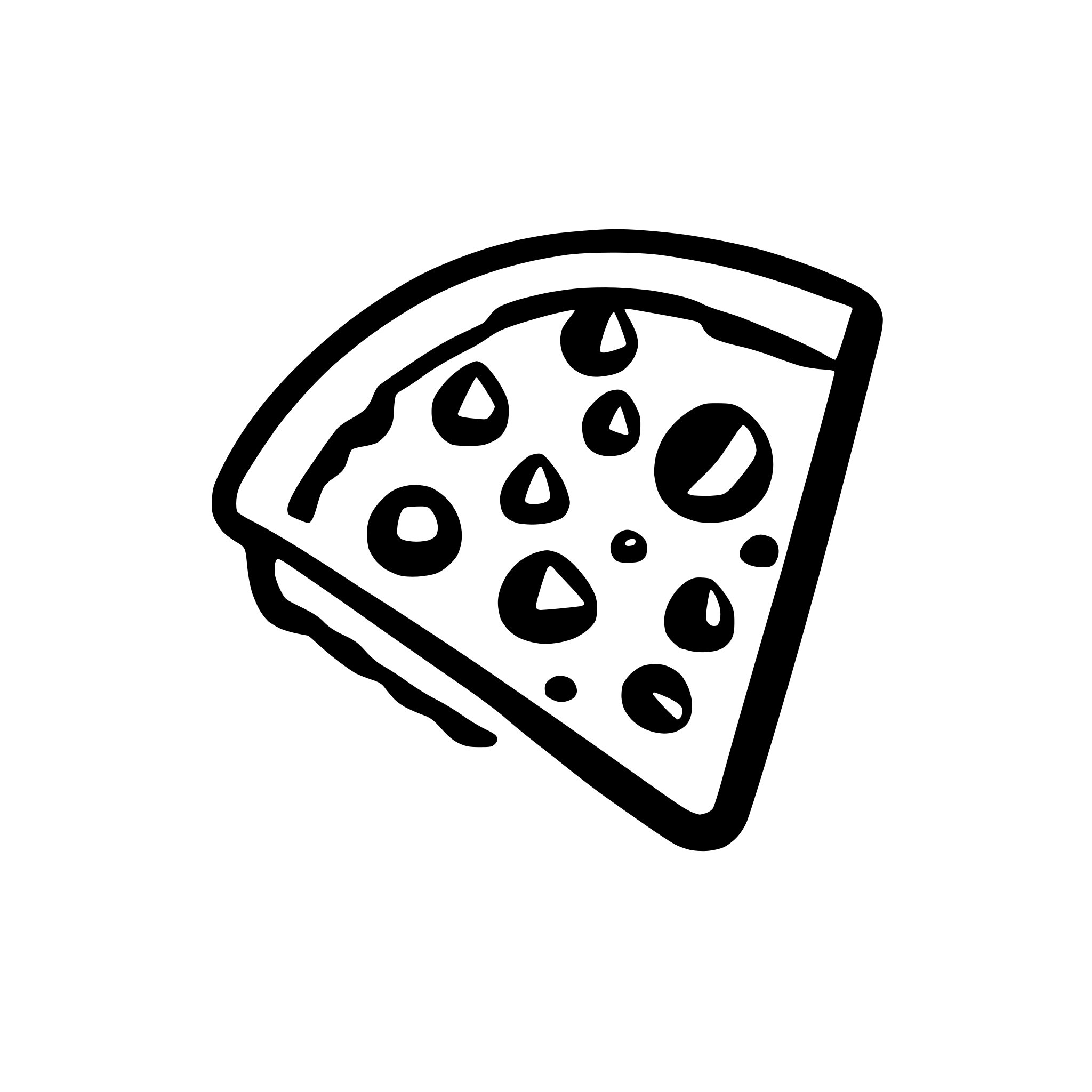 AI-generated SVG of 'pizza'