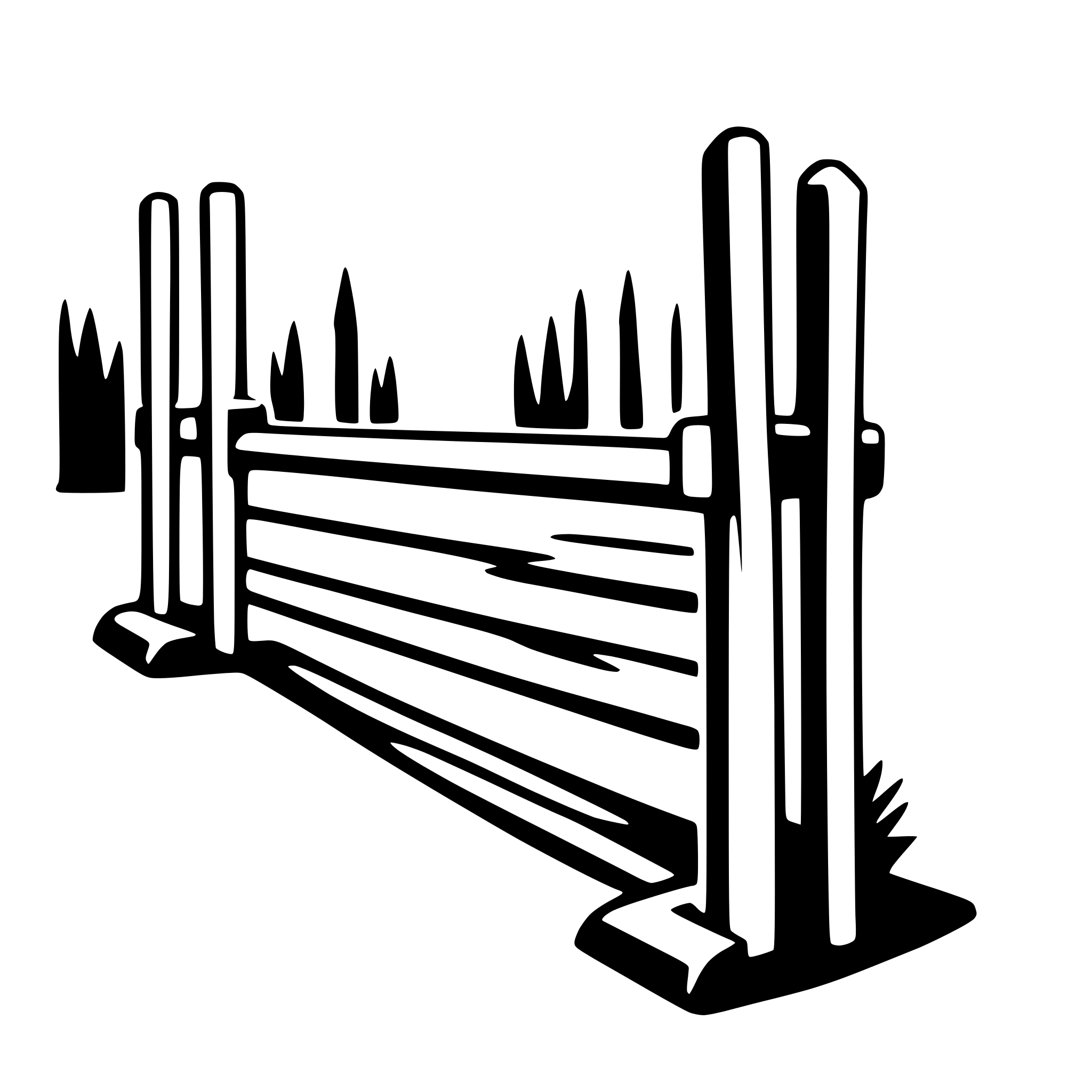 AI-generated SVG of a hurdle