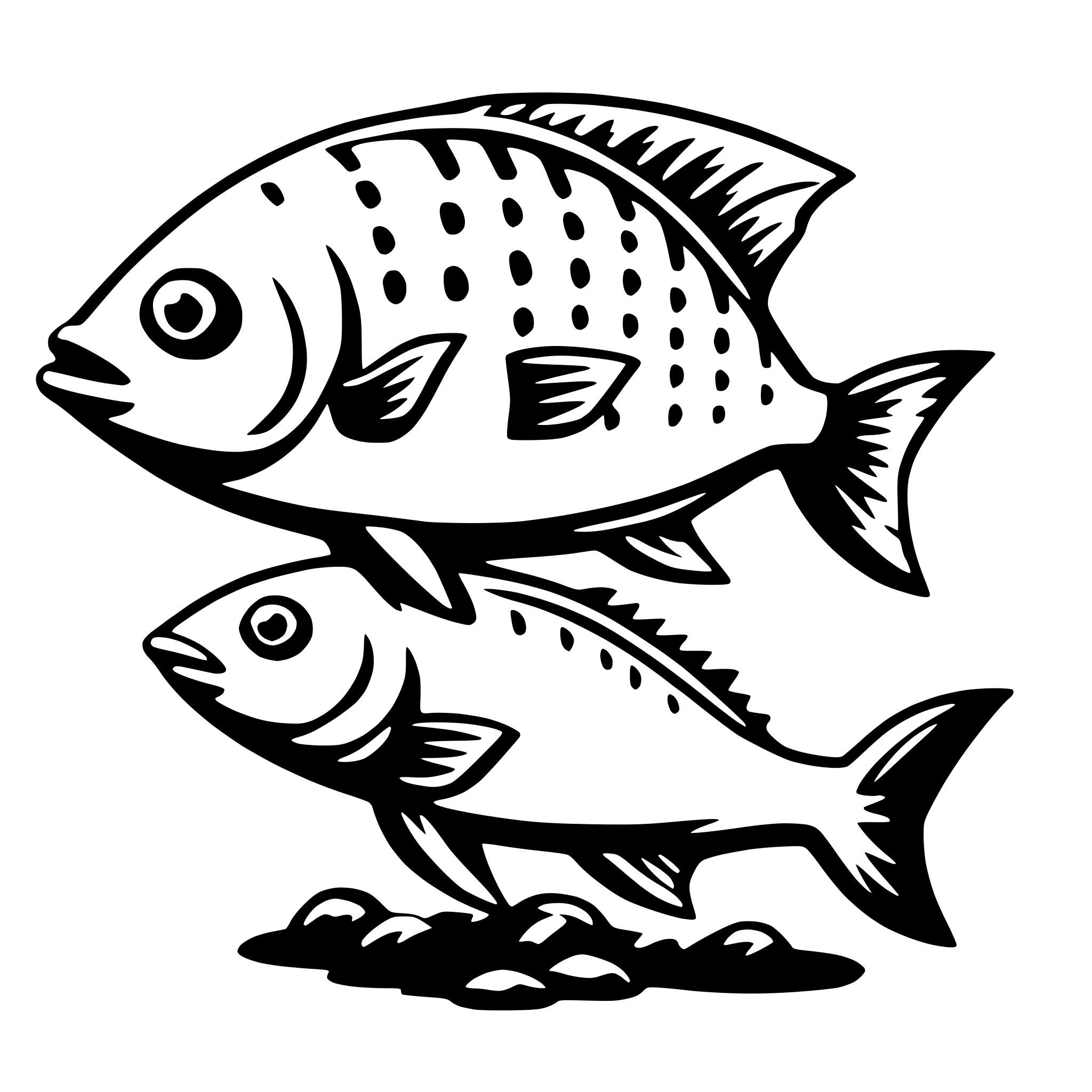 AI-generated SVG of a fish