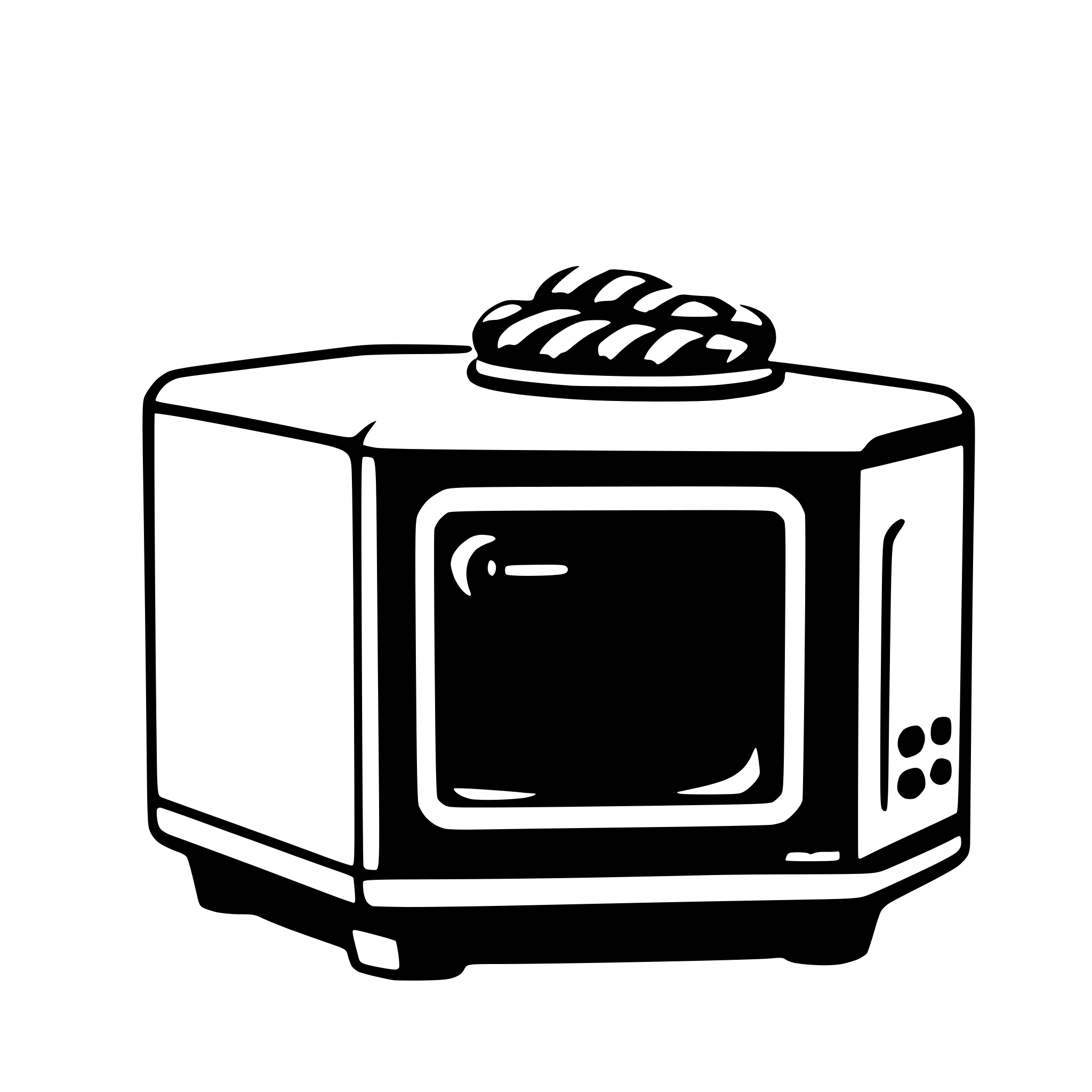 AI-generated SVG of 'microwave oven'