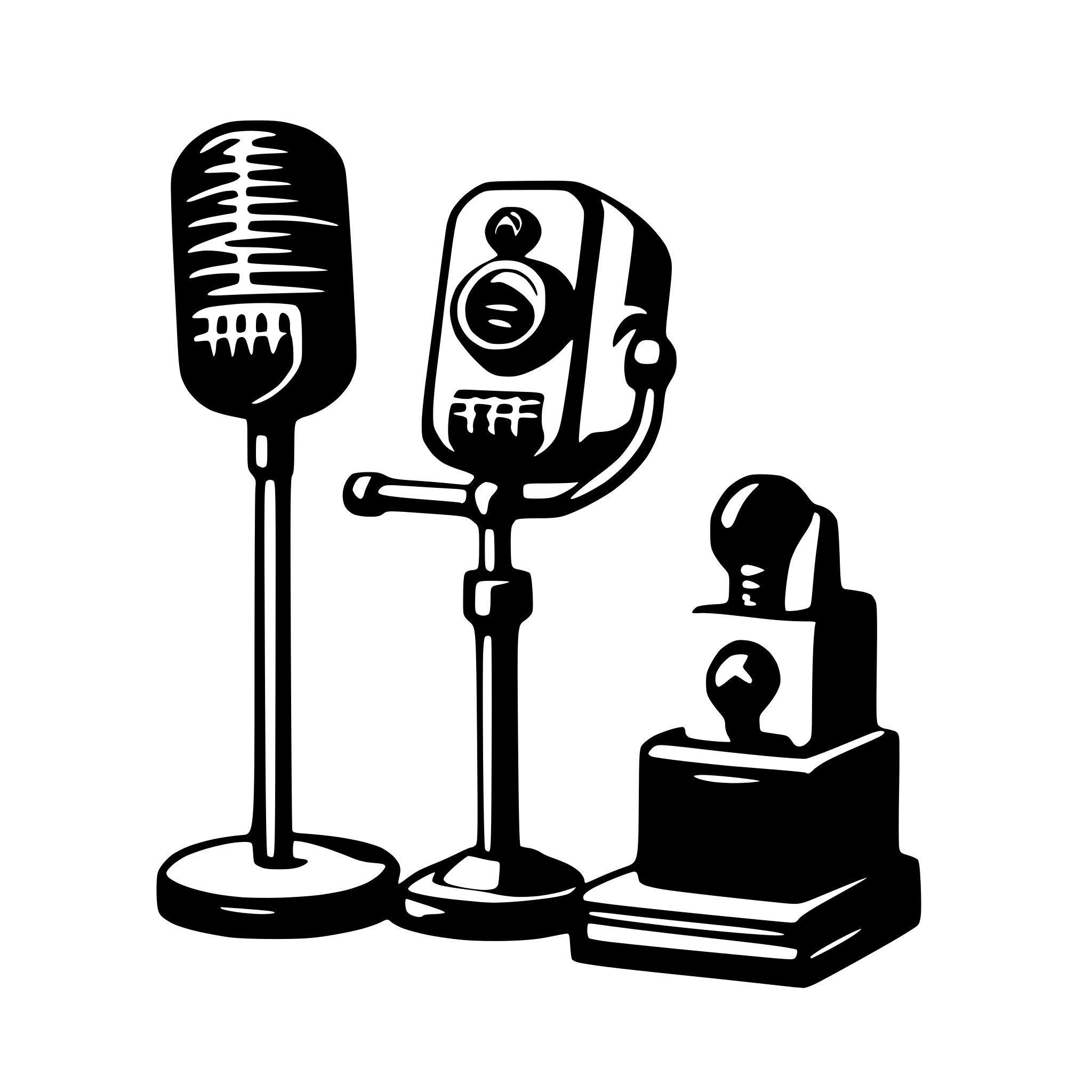 AI-generated SVG of a podcast