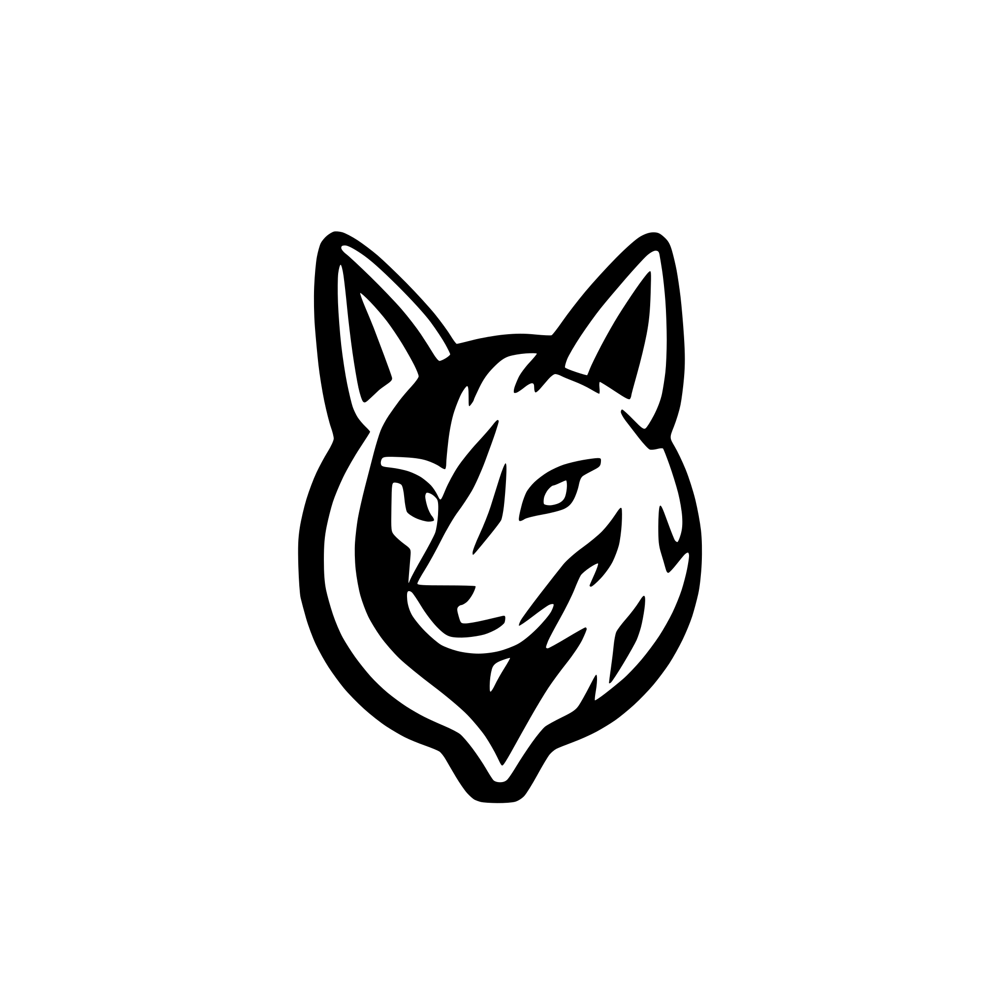 AI-generated SVG of 'Coyote'