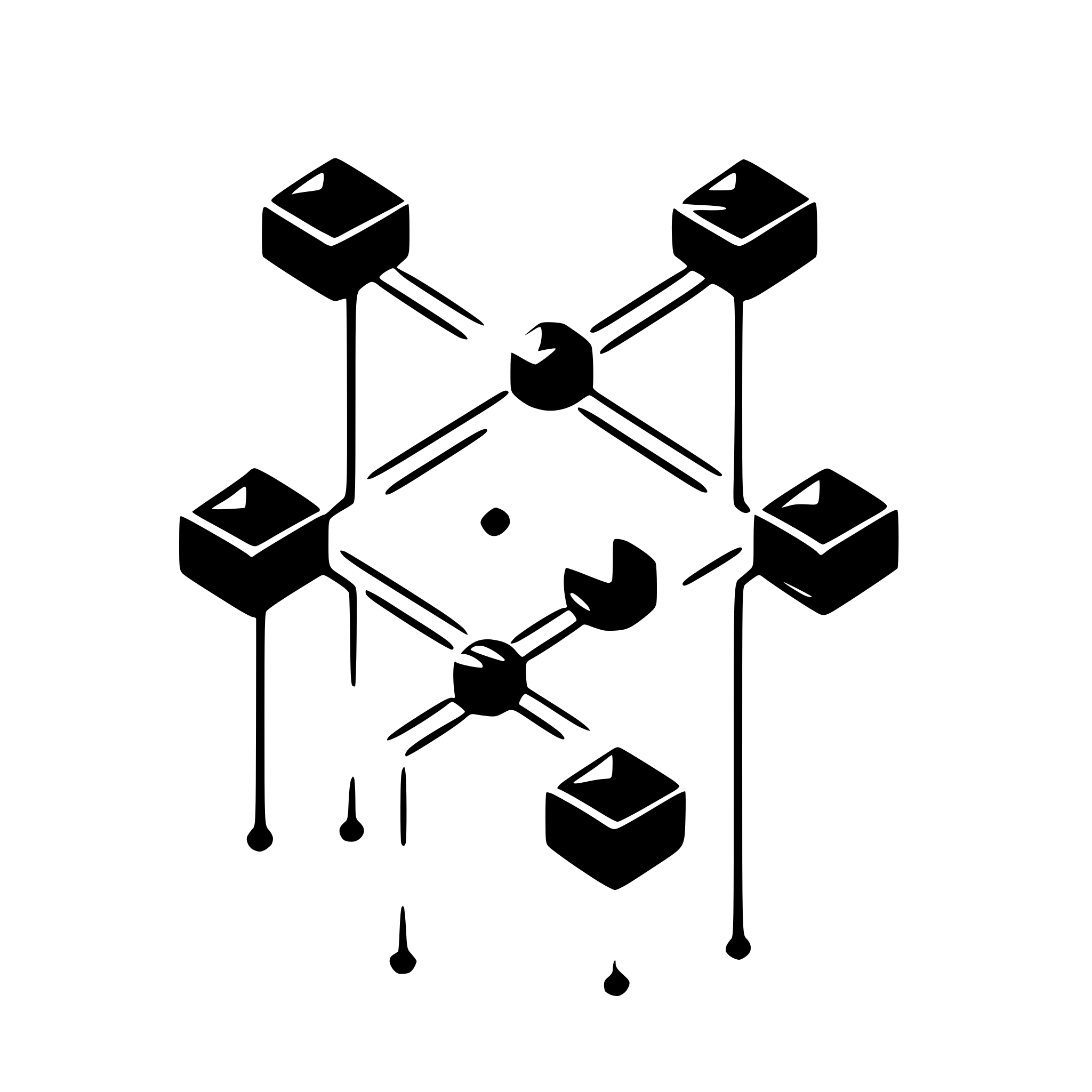 AI-generated SVG of a data nodes connecting to each other
