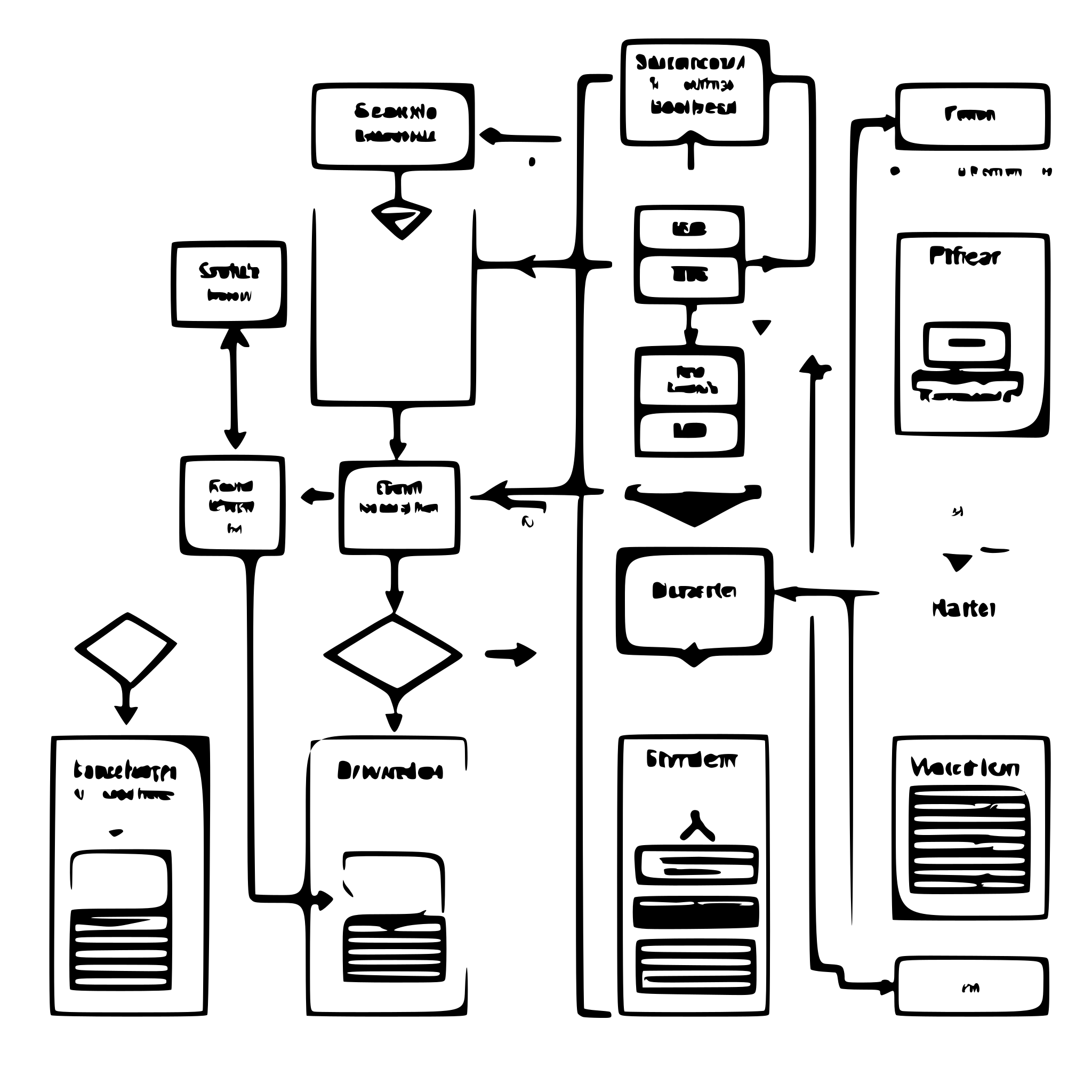 SVG for 'Generate a flow diagram showing PDF converting to Documents ...