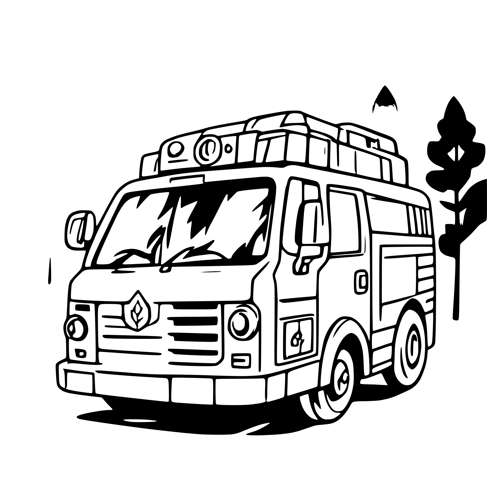 AI-generated SVG of 'fire truck'