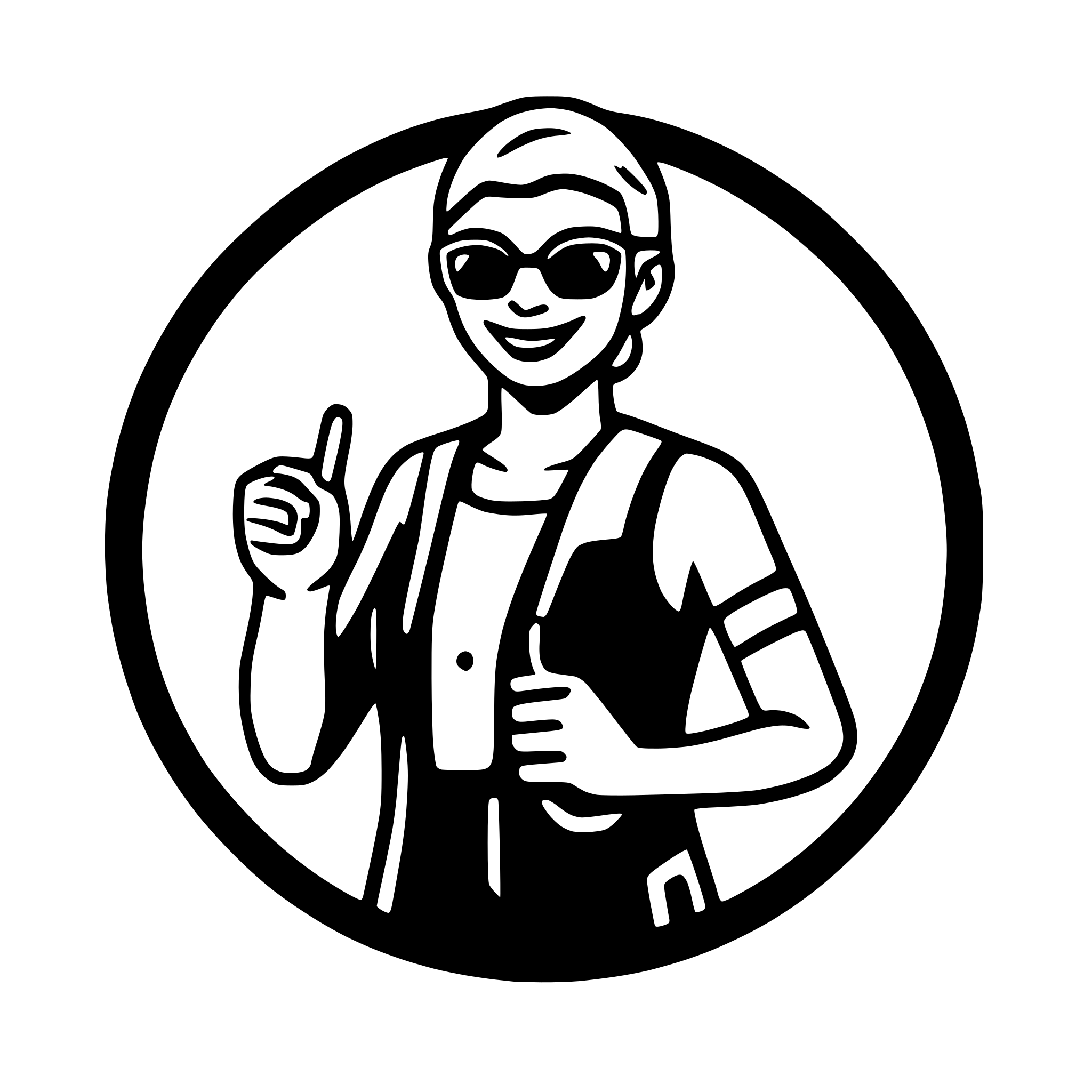 AI-generated SVG of a official swim instructor badge, swim instructor since 1938, showing older woman with swim-wear and goggles ,swimming, with thumbs up