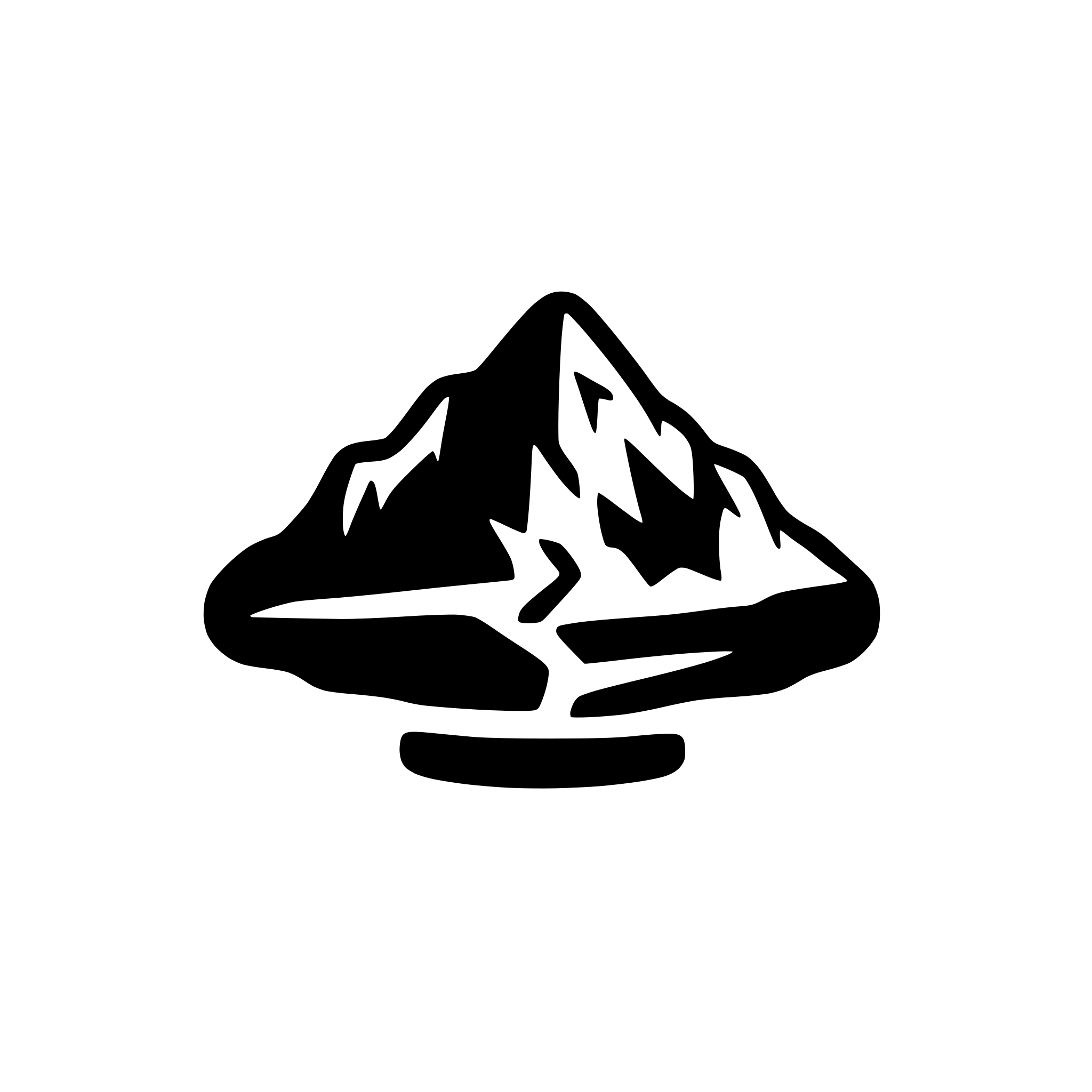 AI-generated SVG of a A mountain