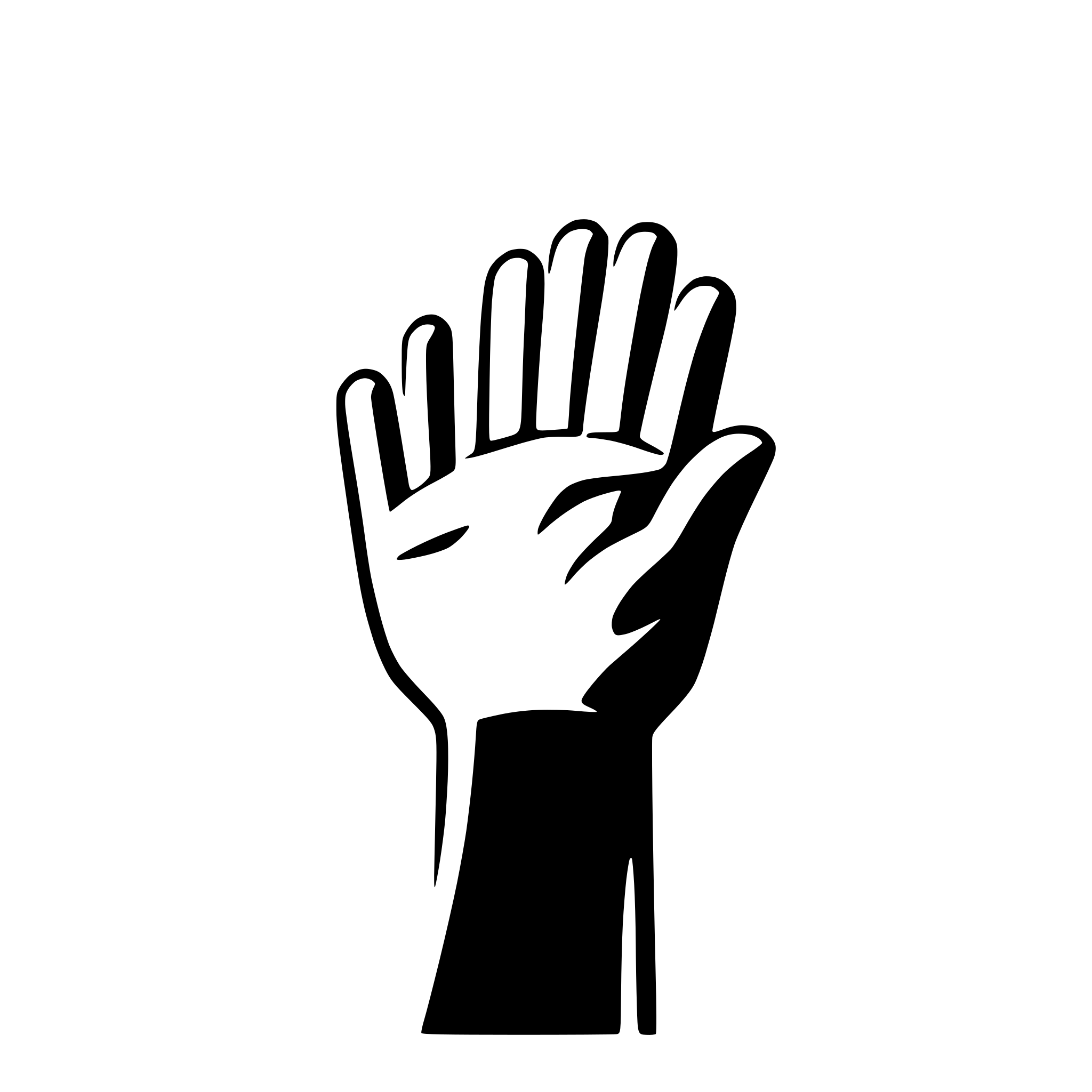 AI-generated SVG of a A child hand holding an adult hand.