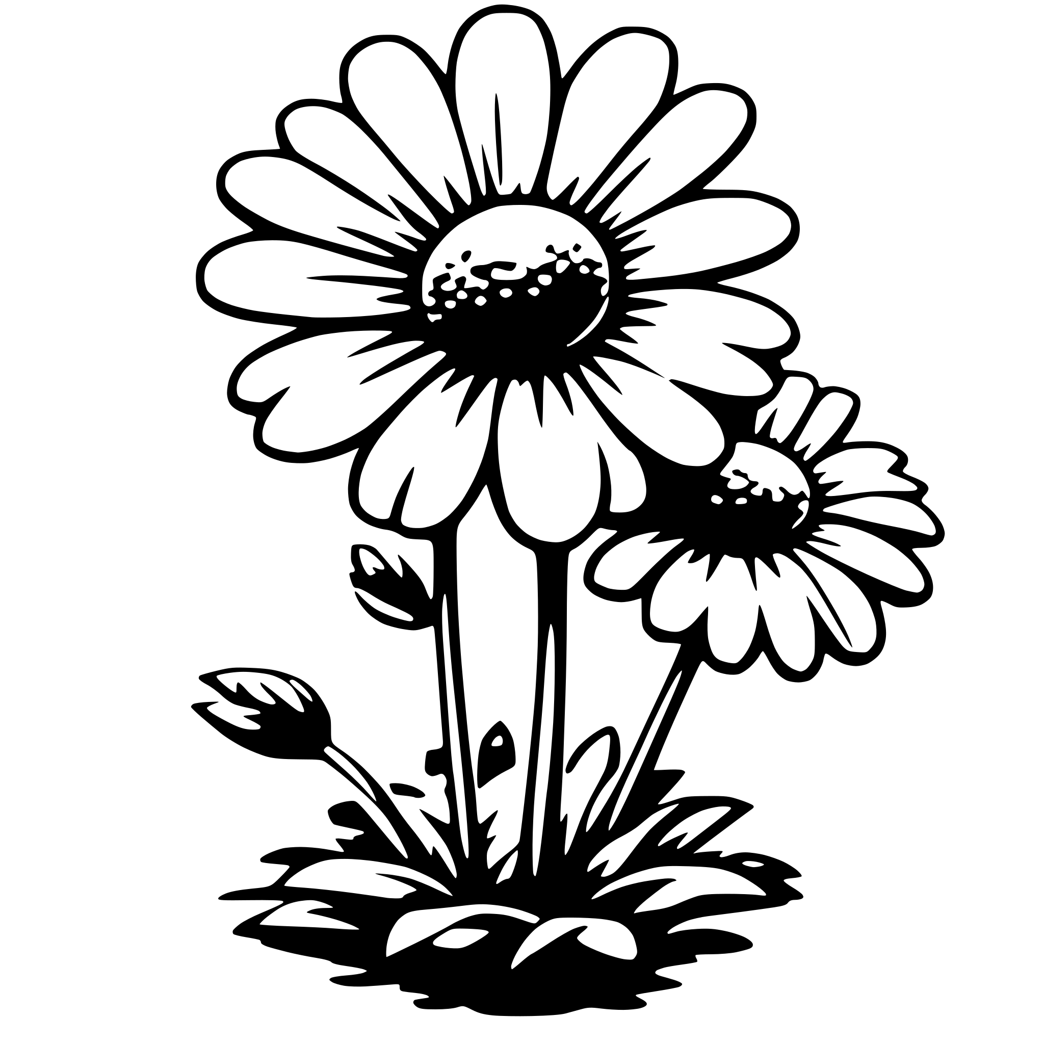 AI-generated SVG of 'daisy'