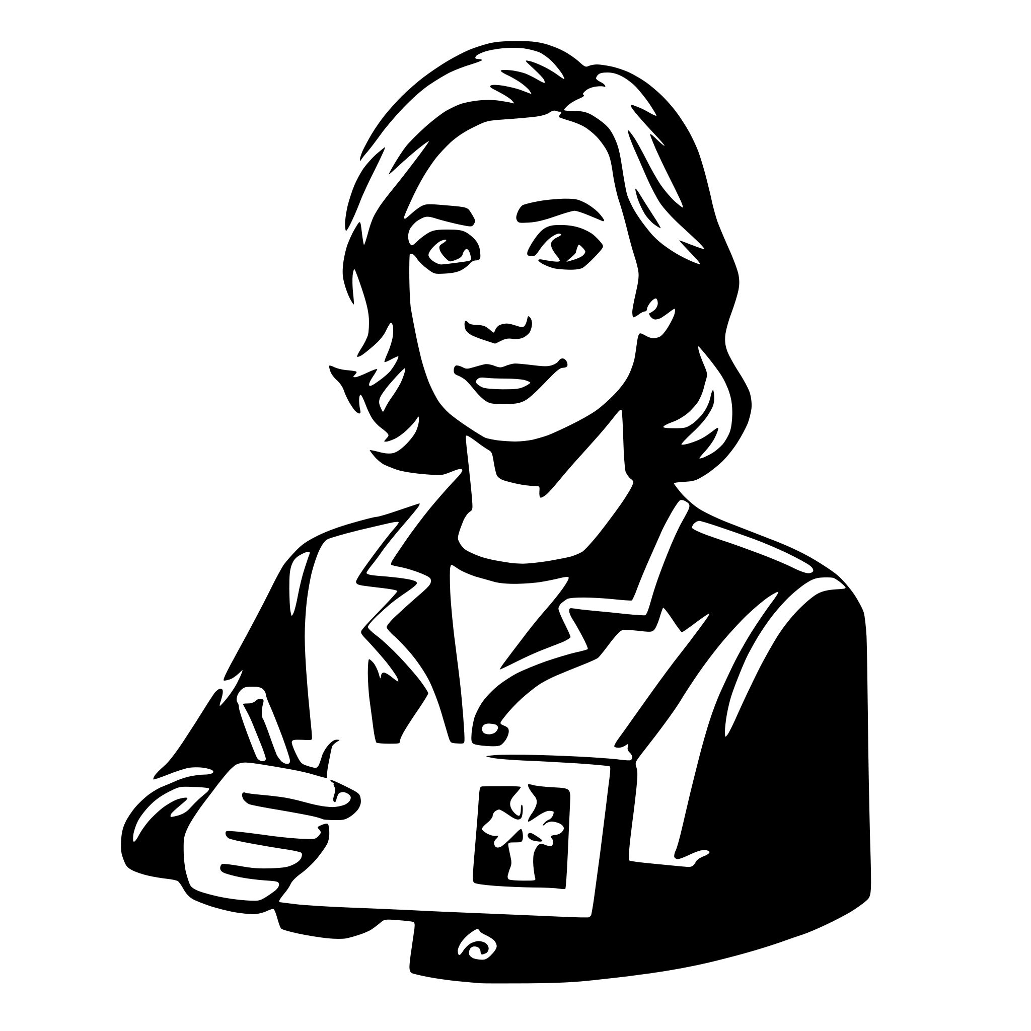 AI-generated SVG of 'social worker'