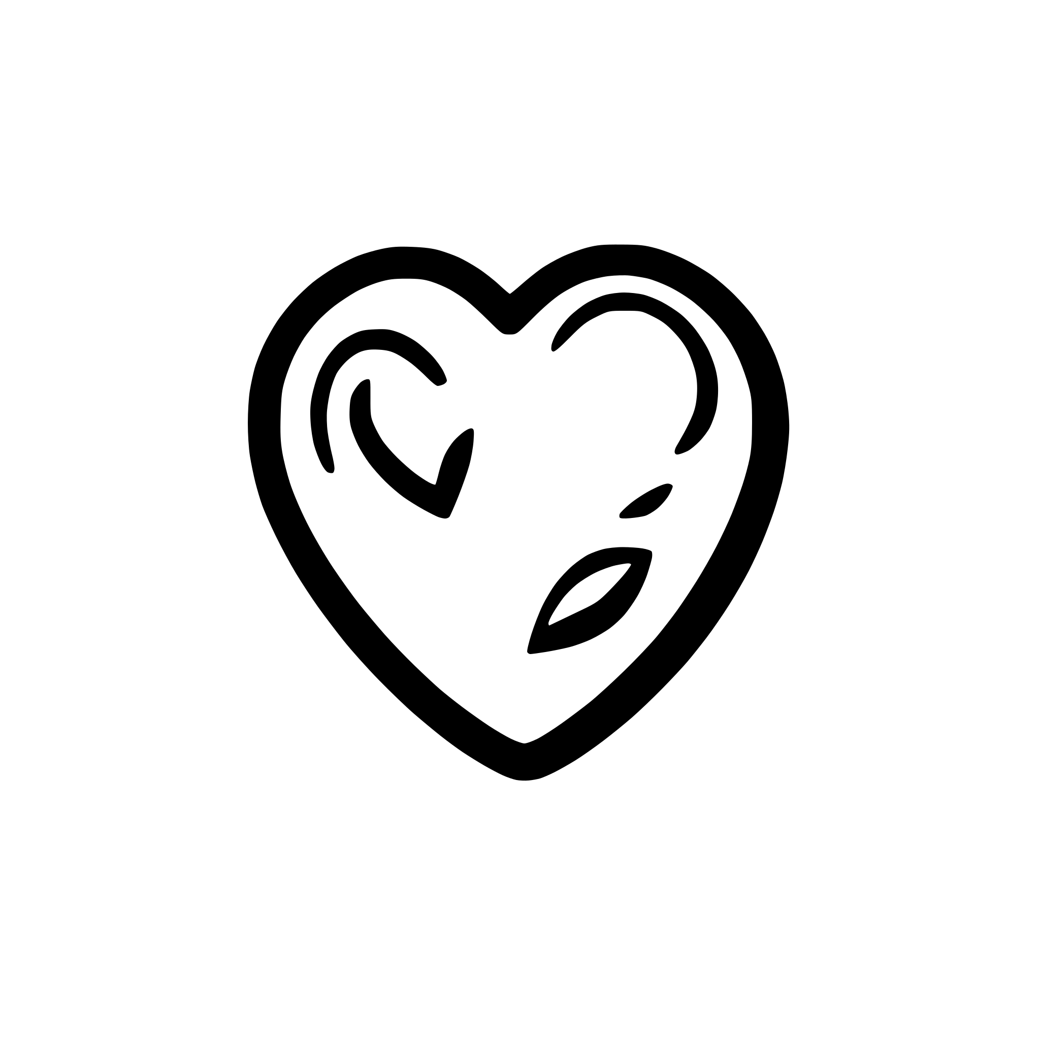 AI-generated SVG of a handrawn heart