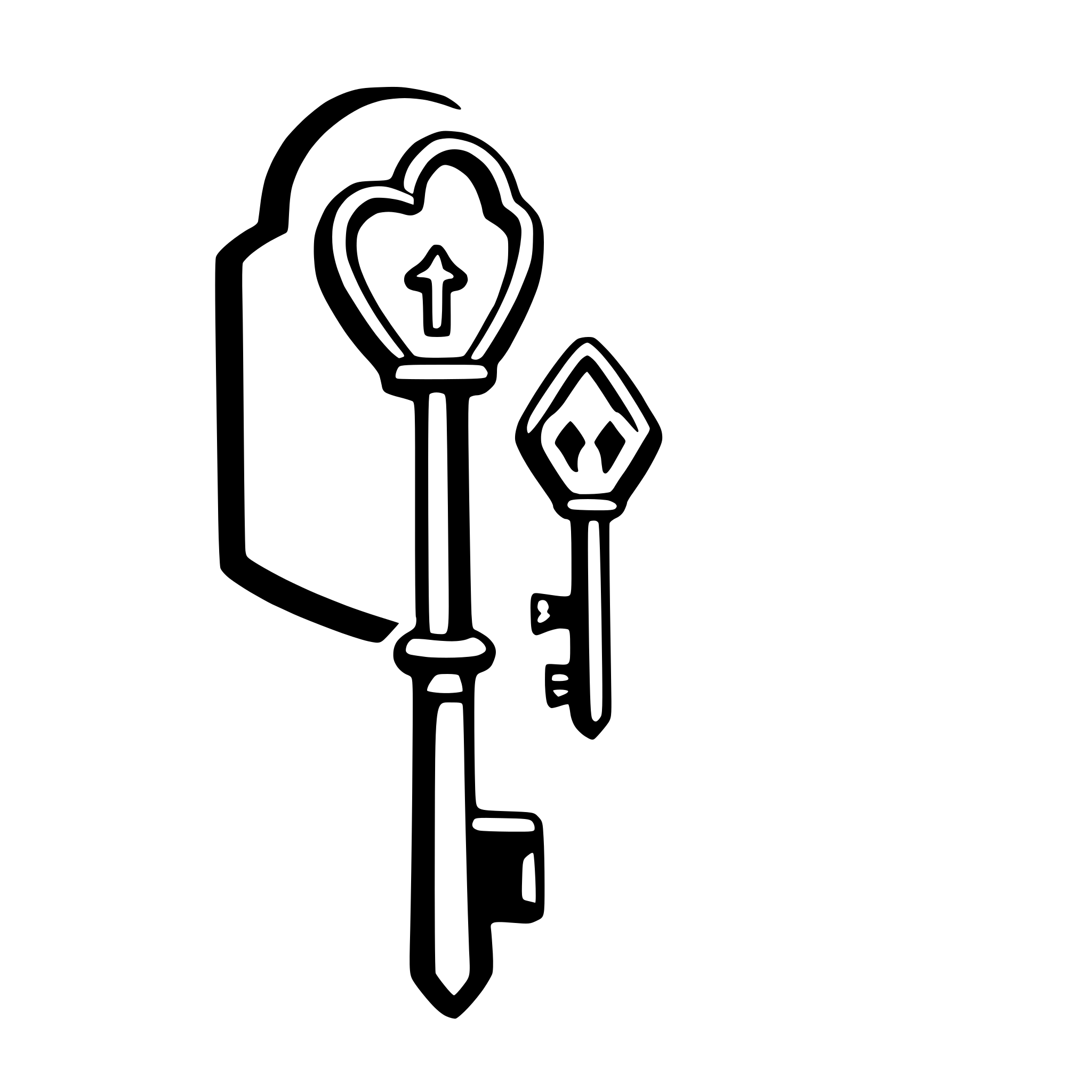 AI-generated SVG of a heart keys