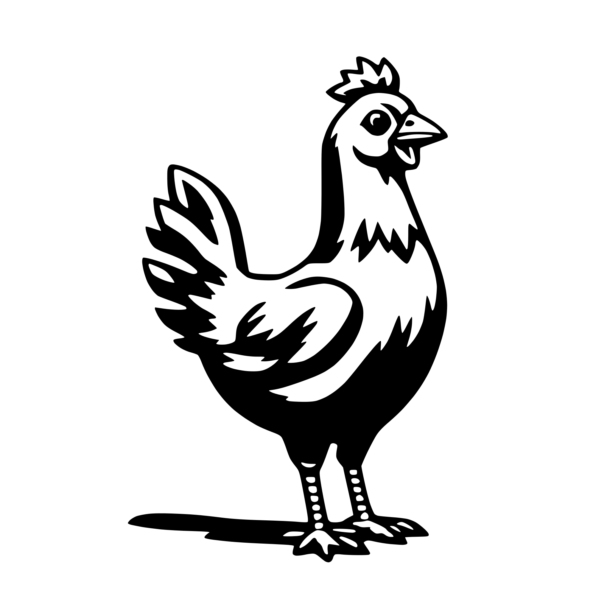 AI-generated SVG of a chicken