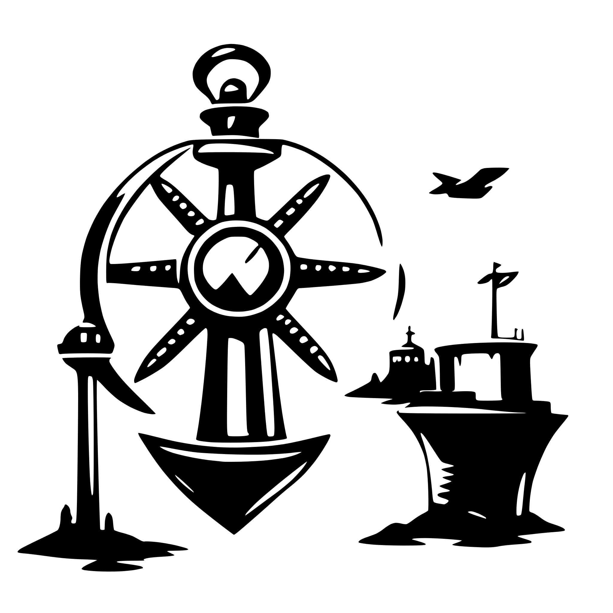 AI-generated SVG of 'naval network secure'
