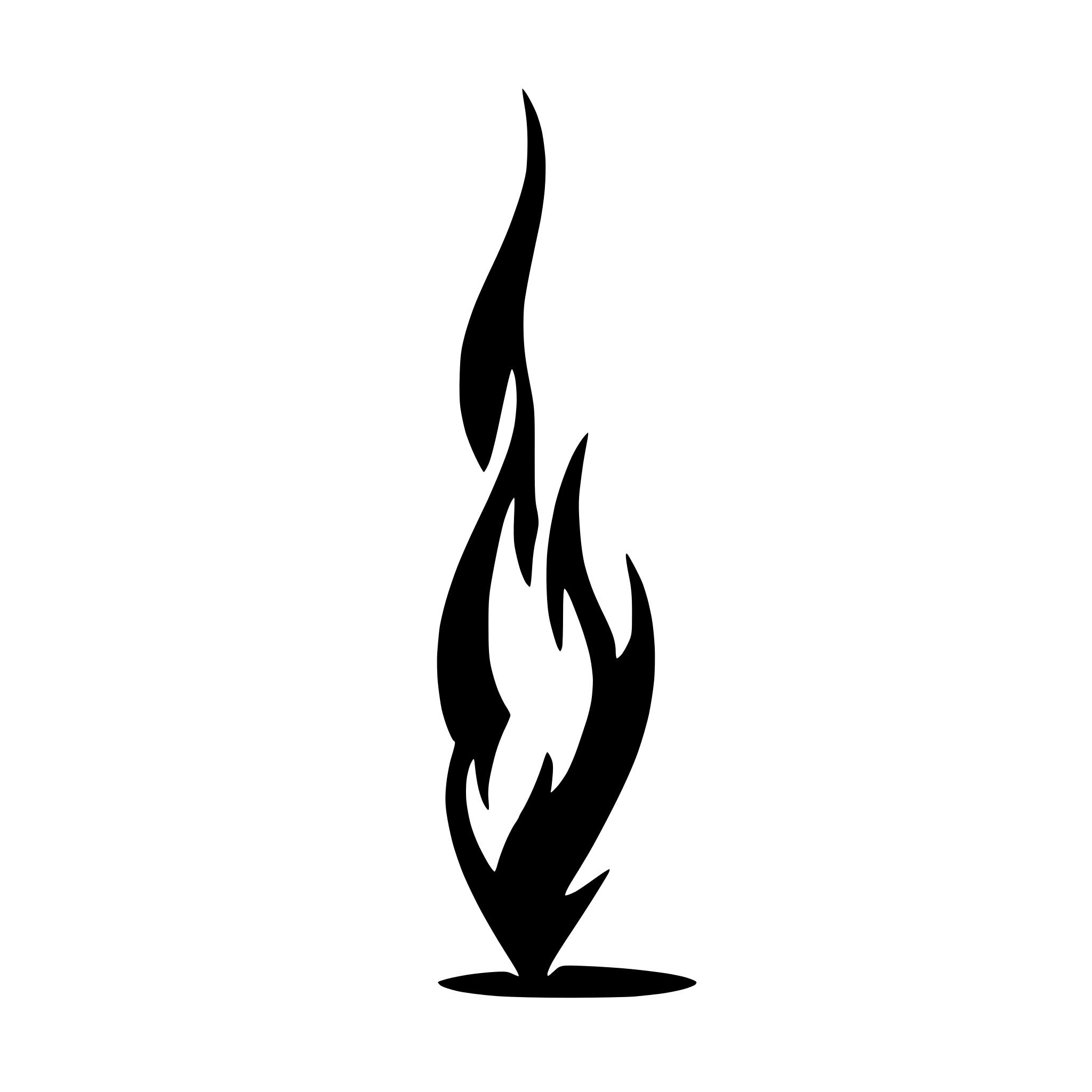 AI-generated SVG of a flame