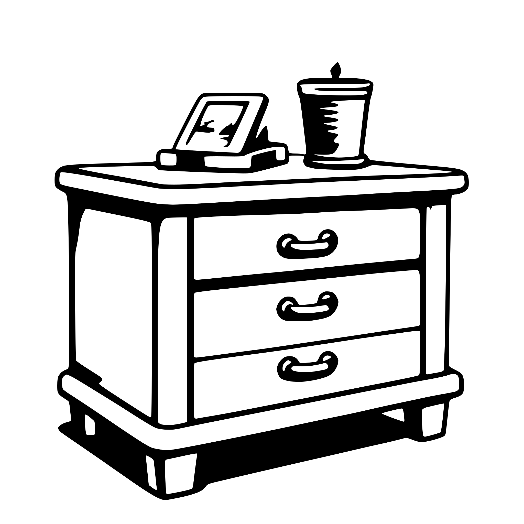 AI-generated SVG of 'nightstand'