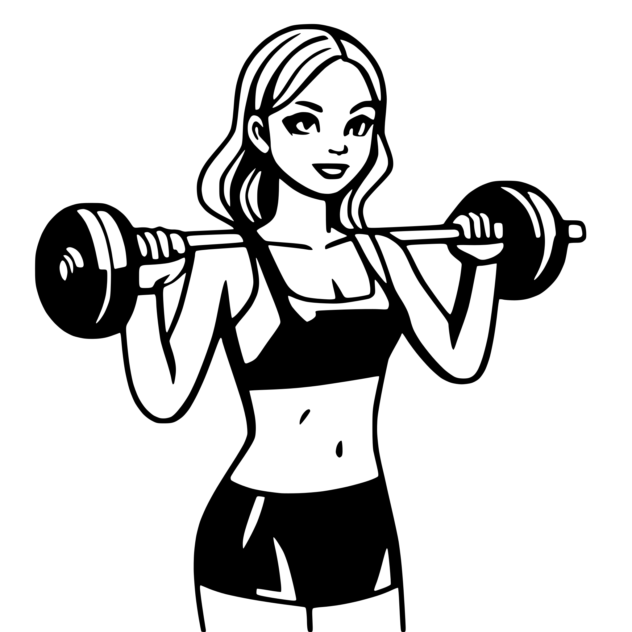 AI-generated SVG of a weights of gym