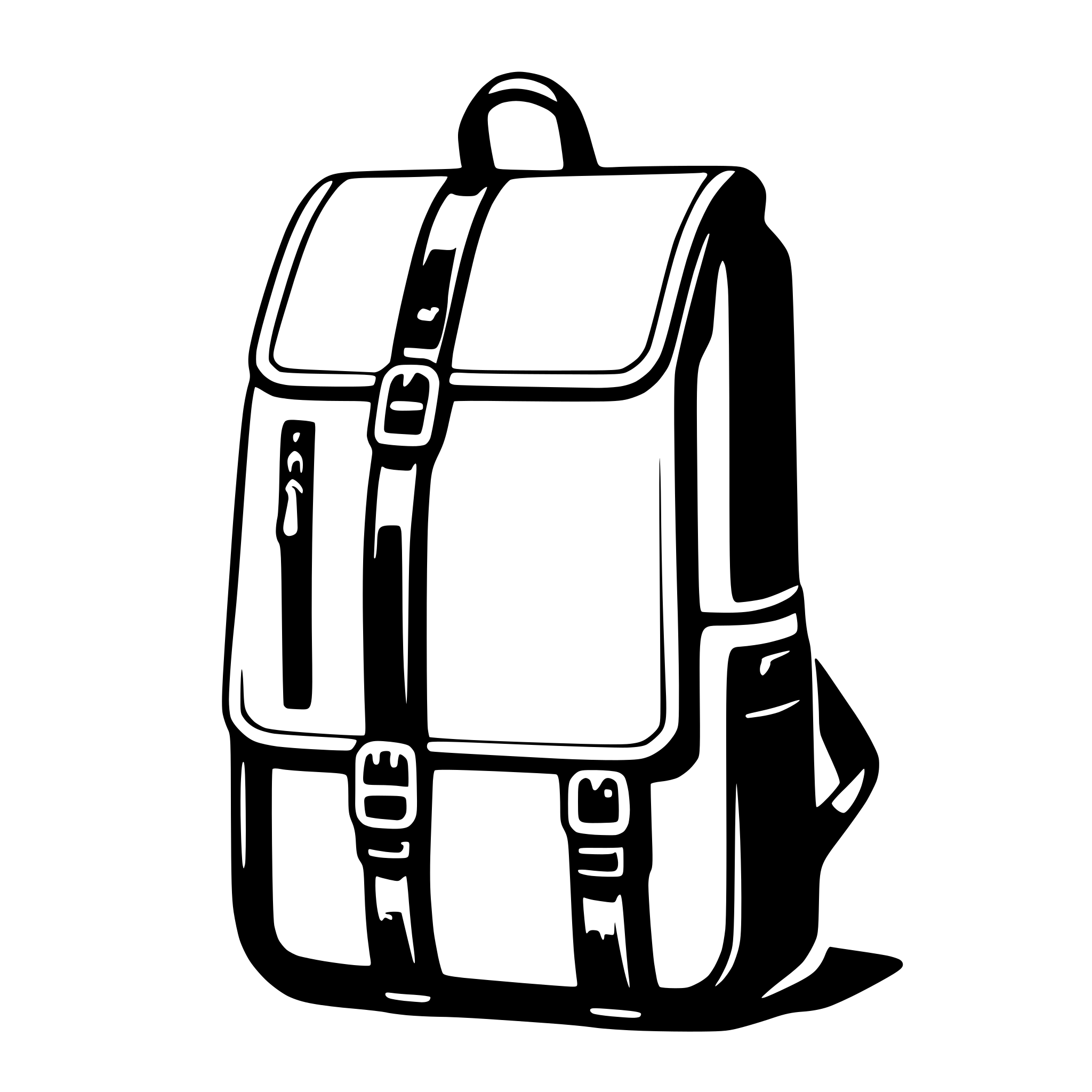 AI-generated SVG of a backpack
