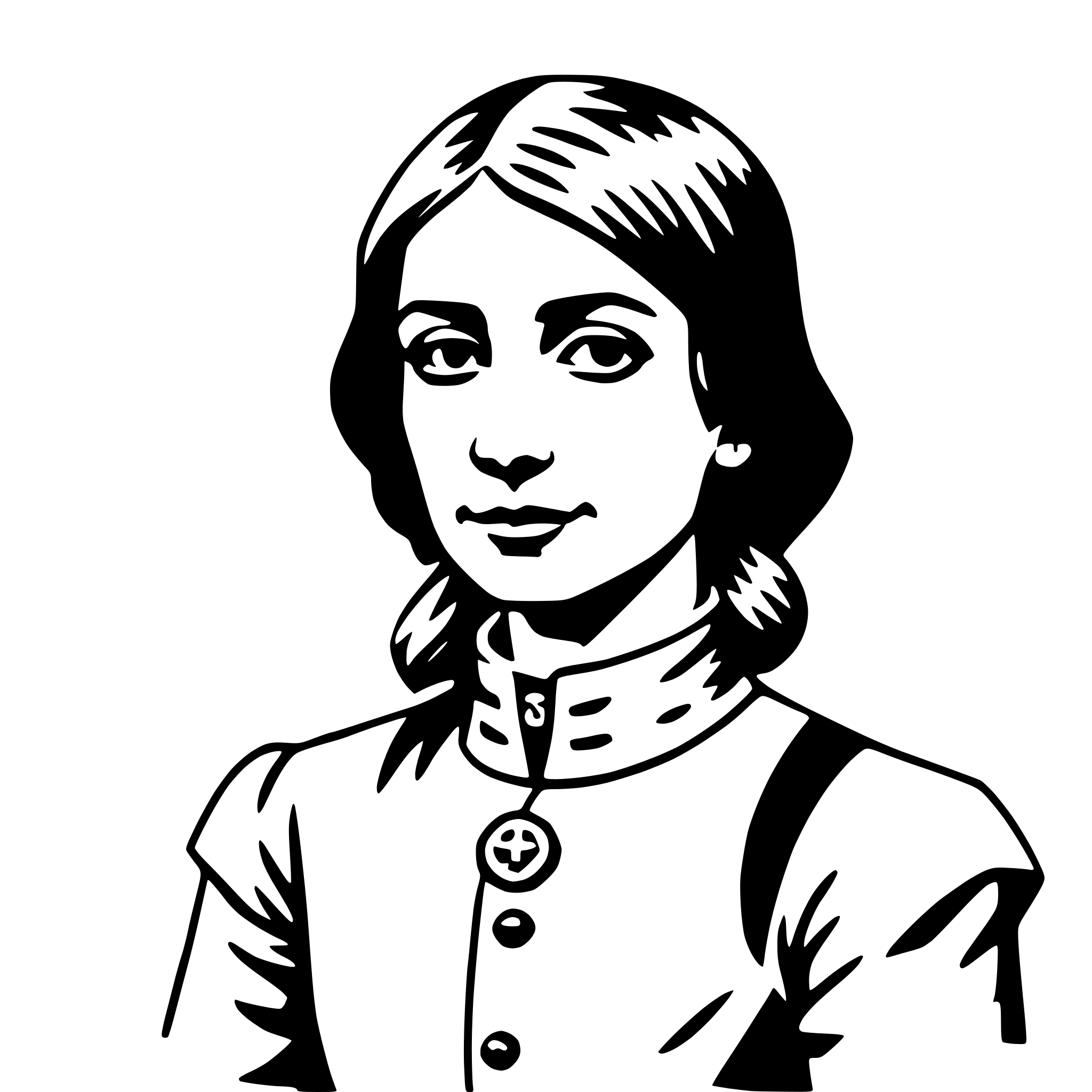 AI-generated SVG of a florence nightingale