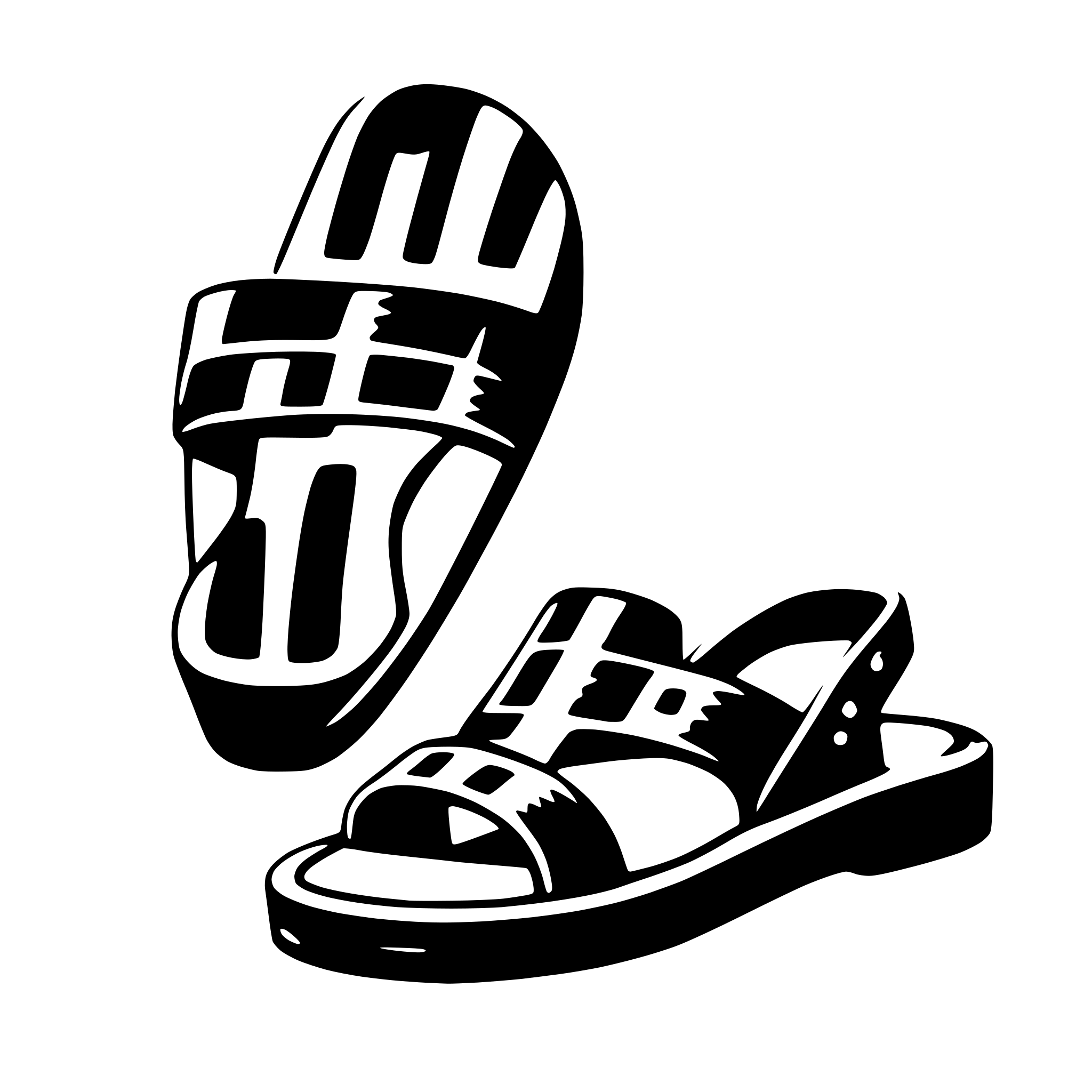 AI-generated SVG of 'sandal'