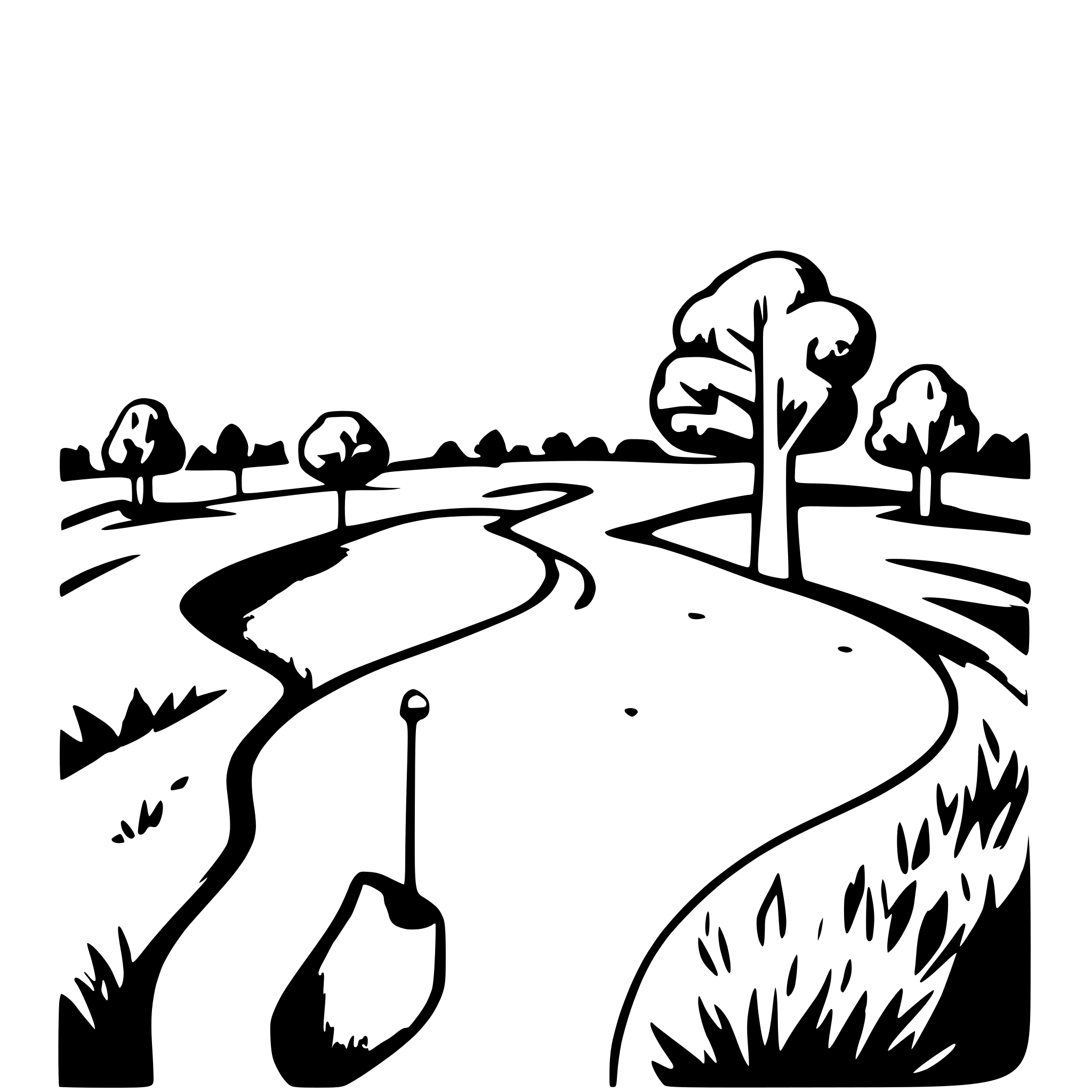 AI-generated SVG of 'golf course no trees'