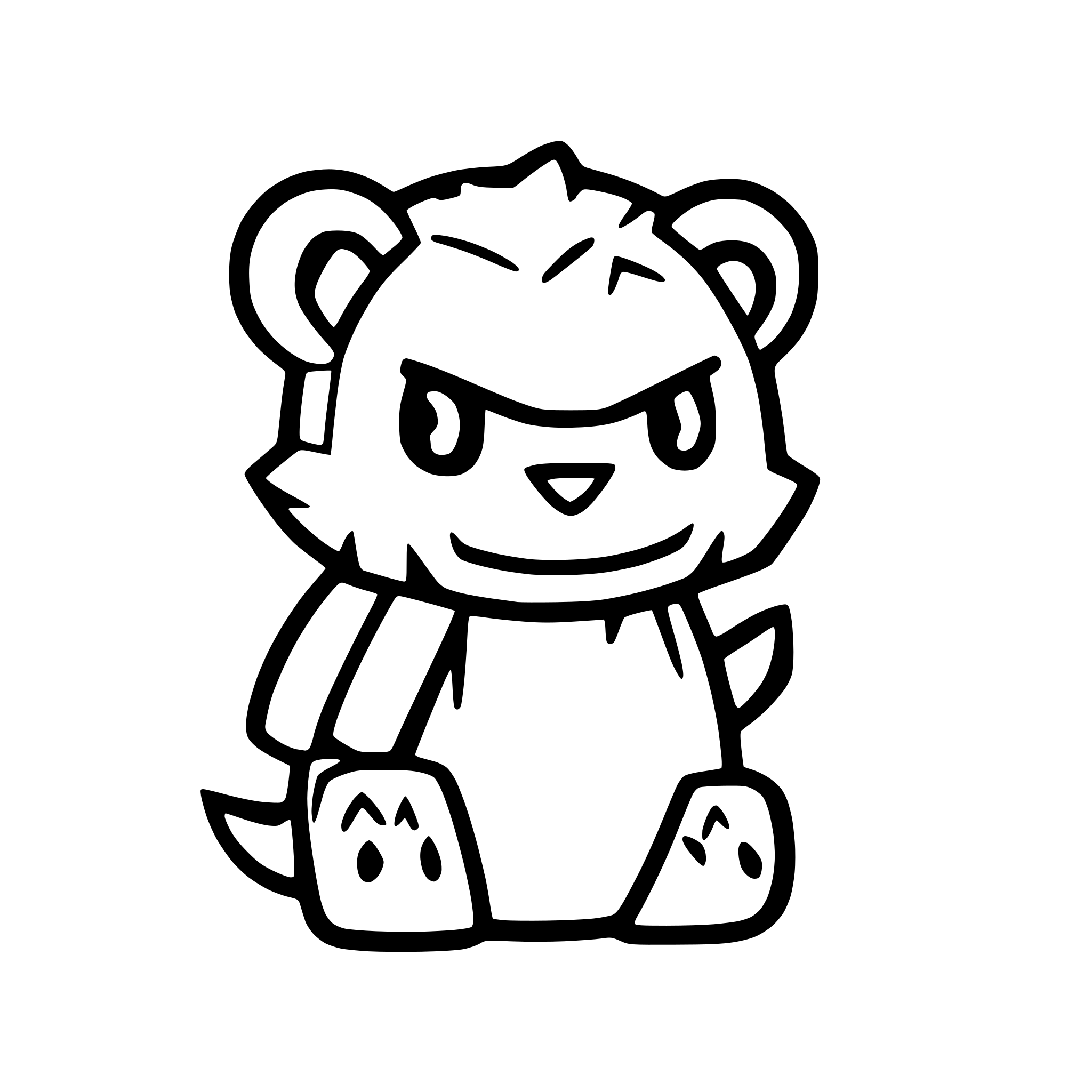 AI-generated SVG of a Fluffy Pokemon bear avatar