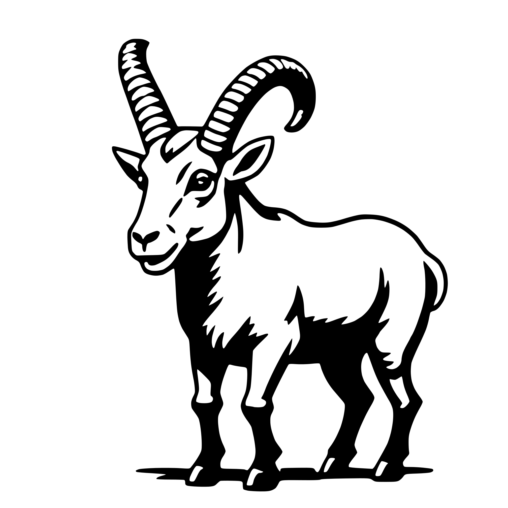 AI-generated SVG of 'ibex'