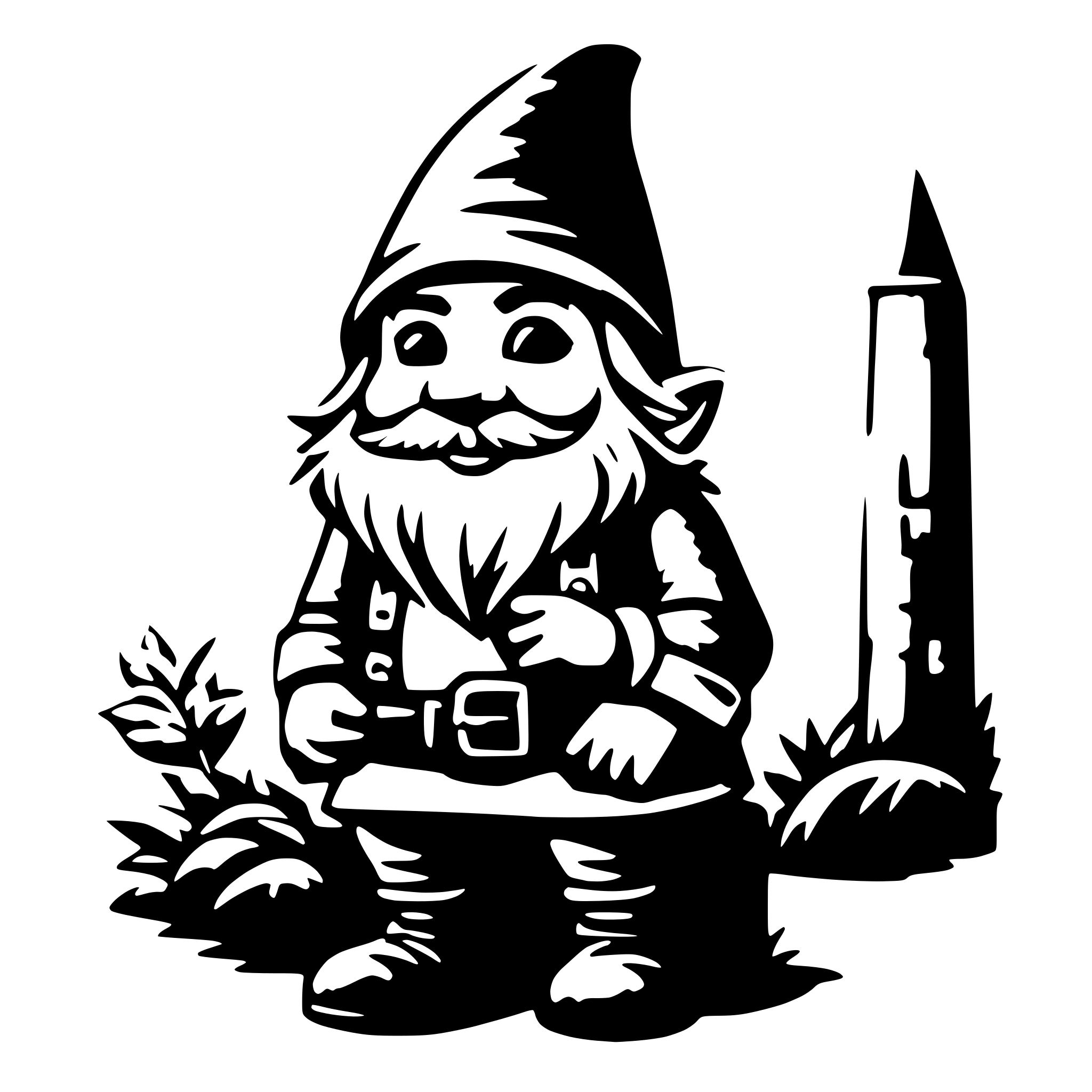 AI-generated SVG of 'a gnome'