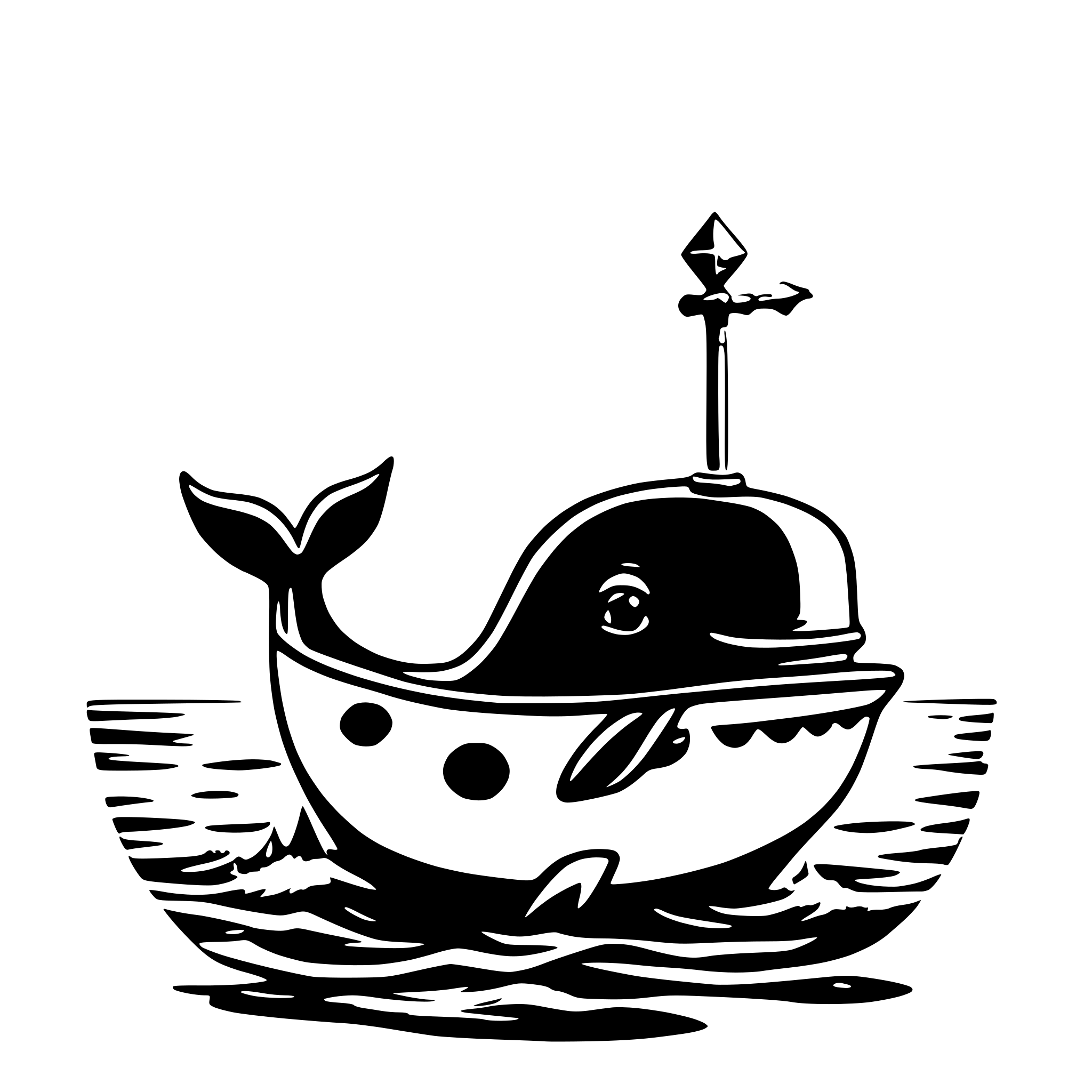 AI-generated SVG of a a cute animated whale, holding a mage staff and a lute AI-generated SVG of a a cute animated whale, holding a mage staff and a lute