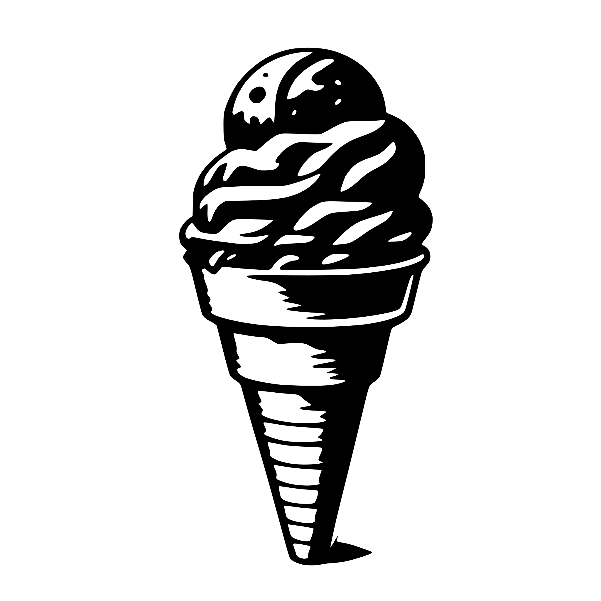 AI-generated SVG of a ice cream