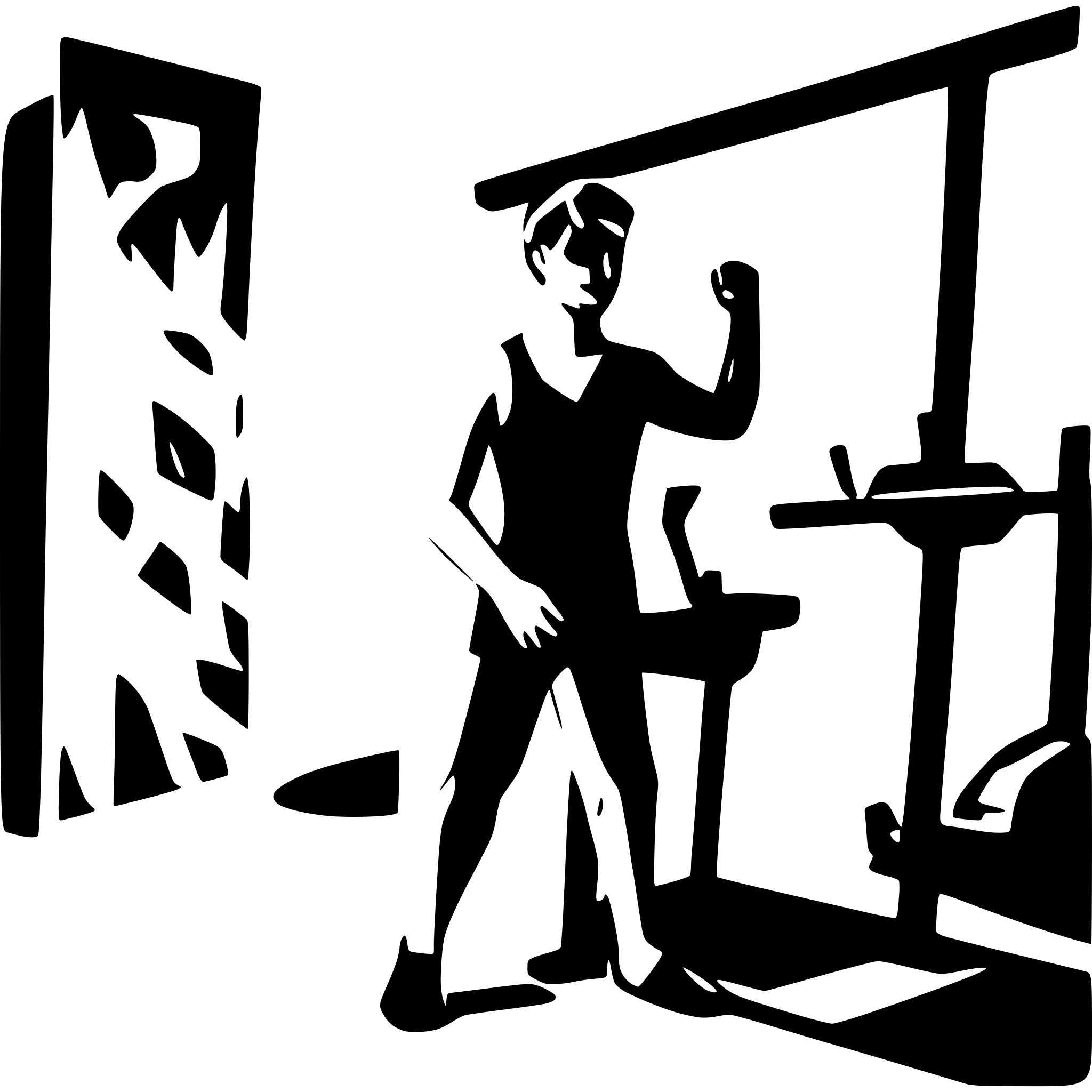 AI-generated SVG of a weak men in gym