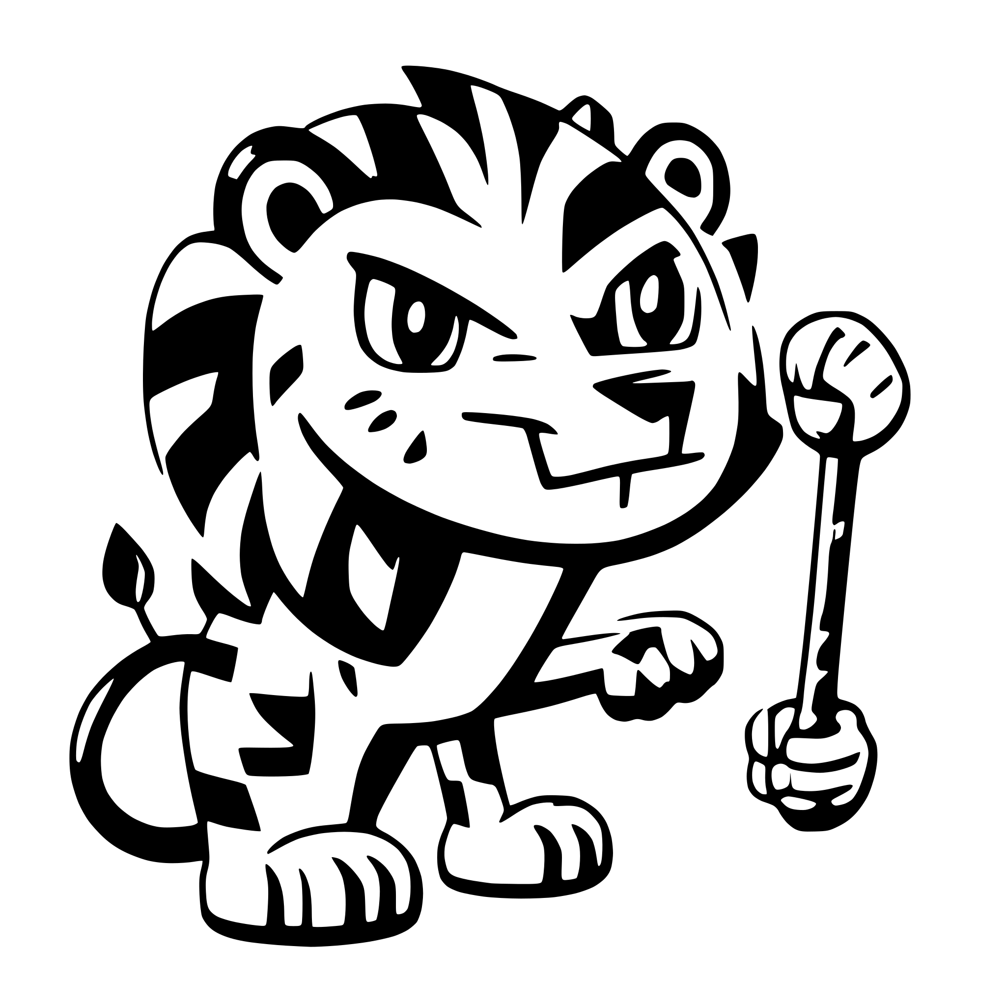 AI-generated SVG of a lion, fight, tiger