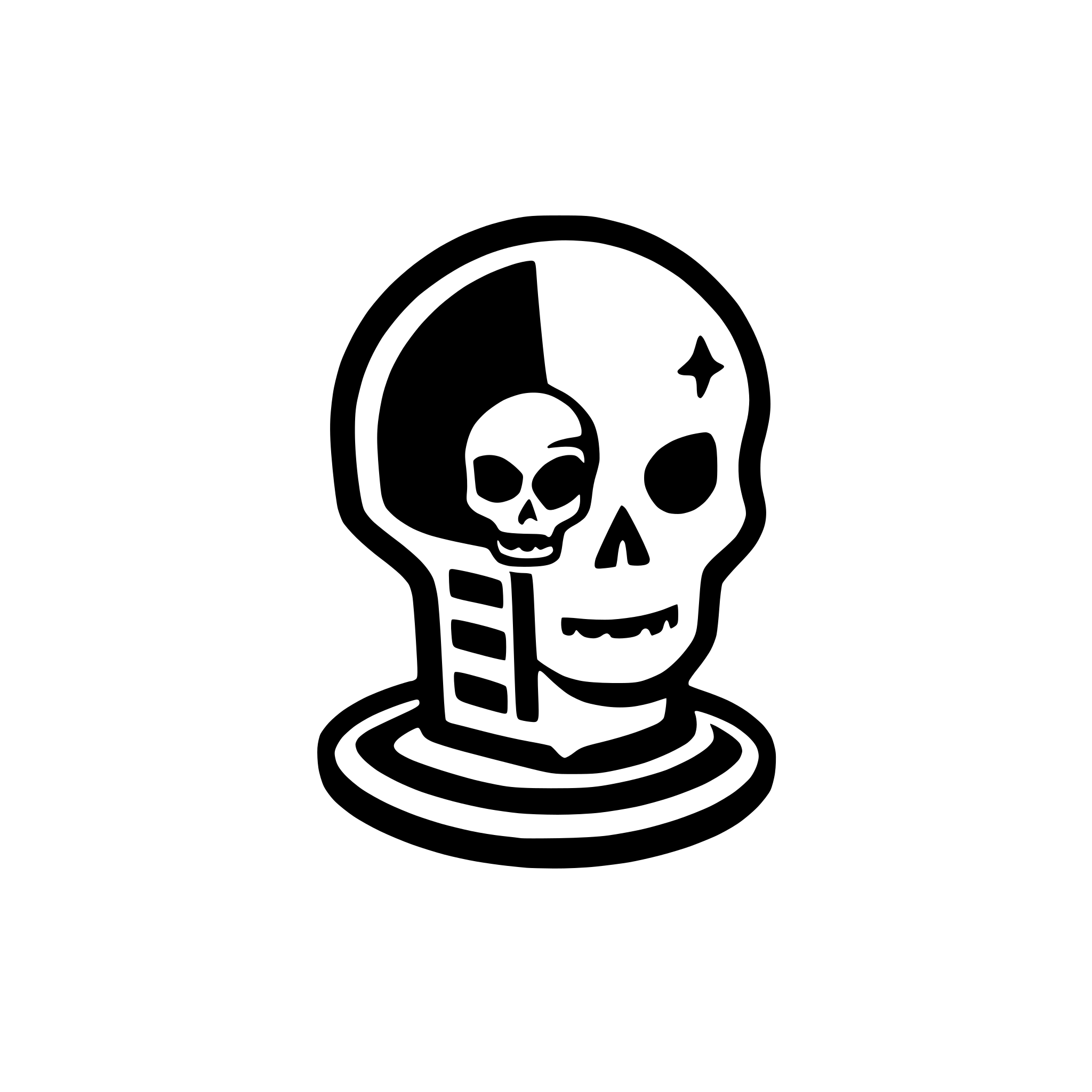 AI-generated SVG of a icon for a cheat, skull, lobotomy, purple