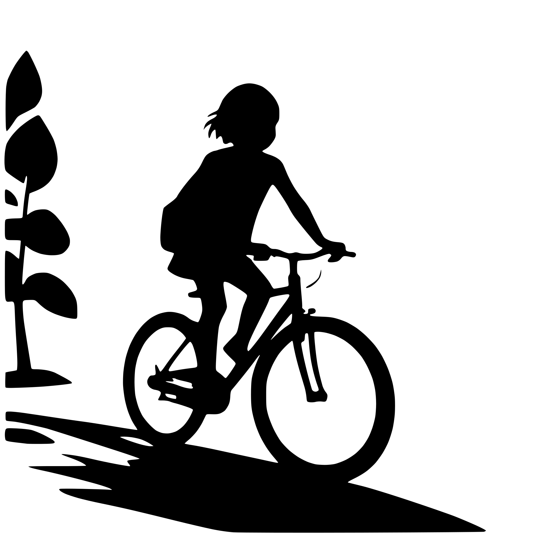 AI-generated SVG of a a cycle silhouette vector with a white background